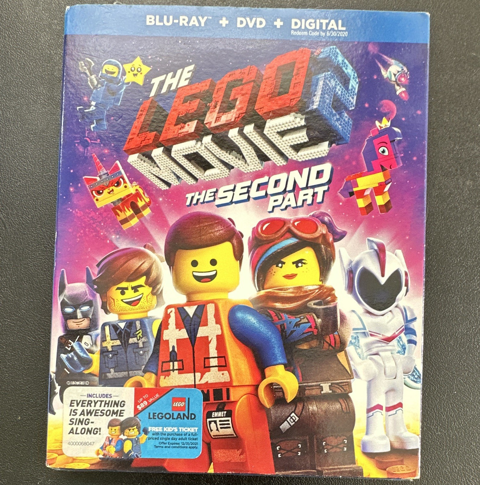 The LEGO Movie 2: The Second Part Blu-ray + DVD + Digital PG 107 Min