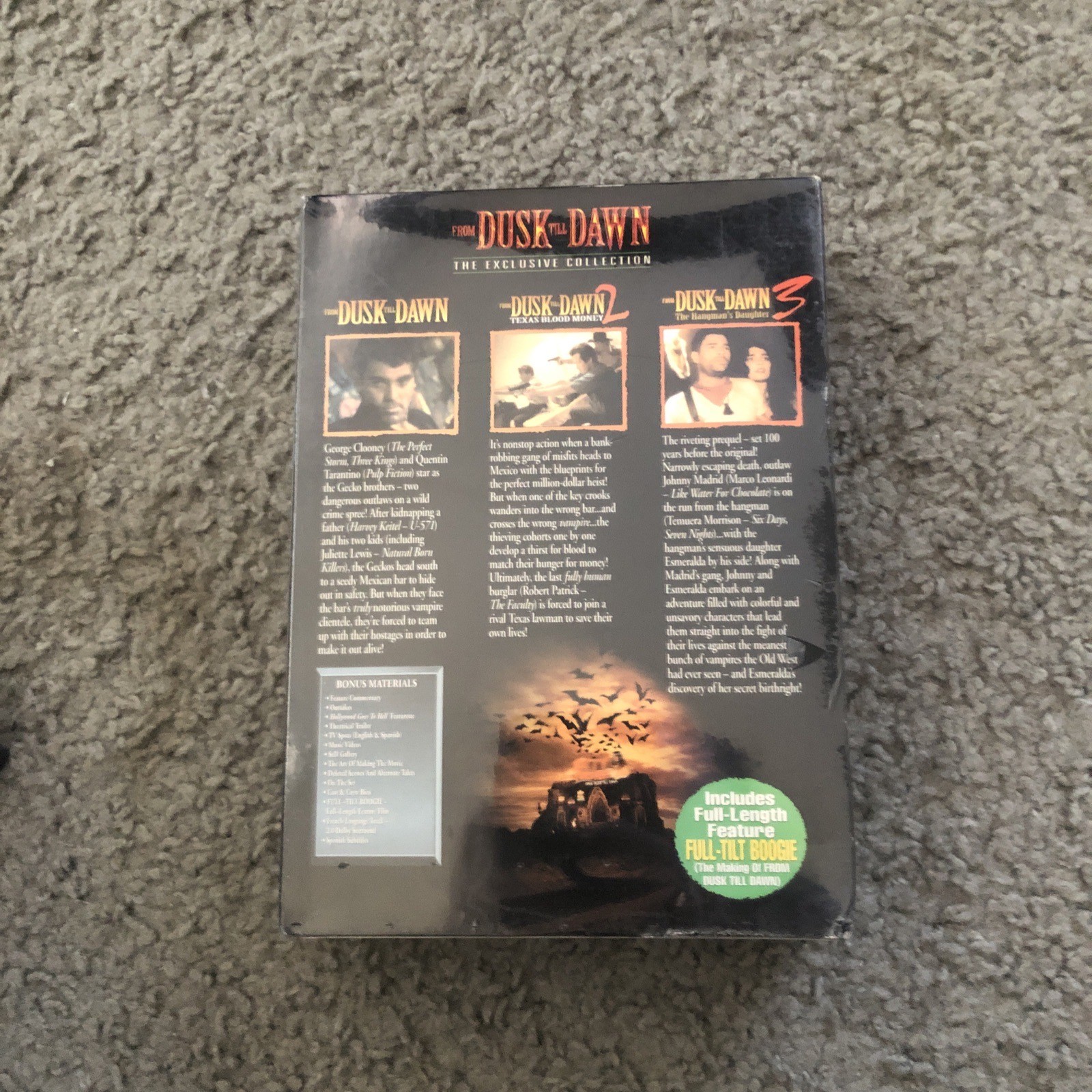 From Dusk Till Dawn Box Set (DVD, 2000, 4-Disc Set) The Exclusive Collection NEW