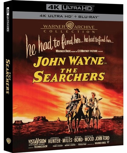 THE SEARCHERS New Sealed 4K Ultra HD UHD + Blu-ray Restored John Wayne