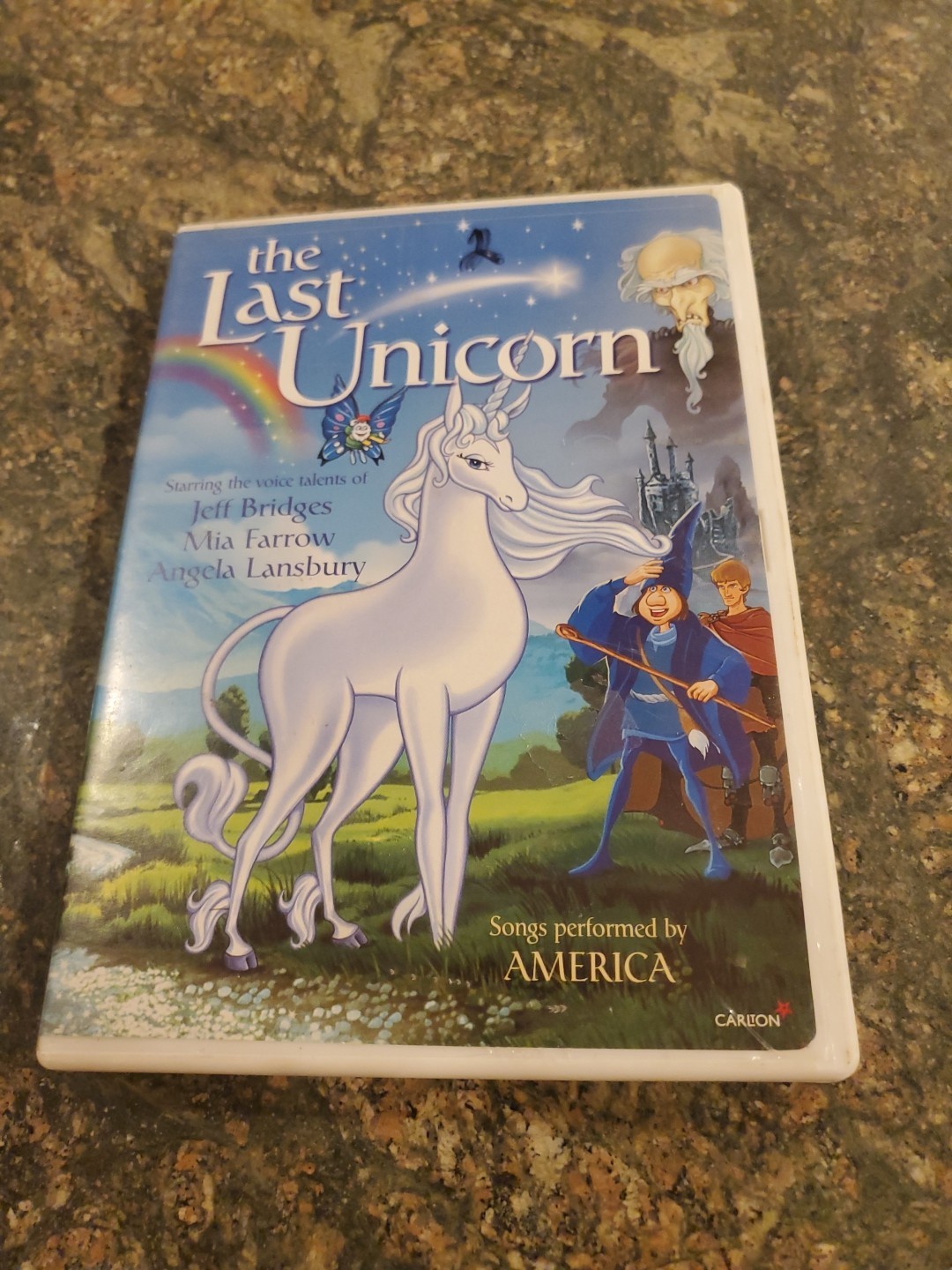 The Last Unicorn Jeff Bridges Mia Farrow Angela Lansbury Animated Rare DVD