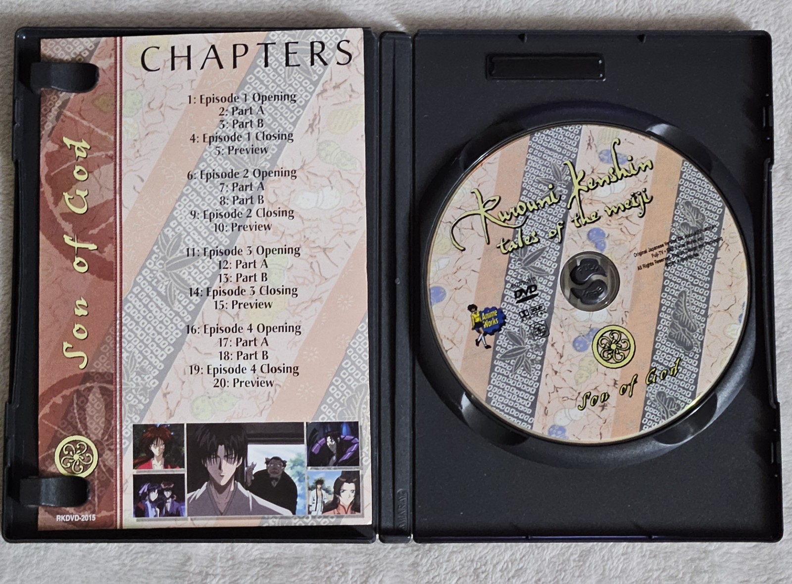 Rurouni Kenshin 12 DVD Set Episodes 1-12, 28-62, & 67-70 See Description