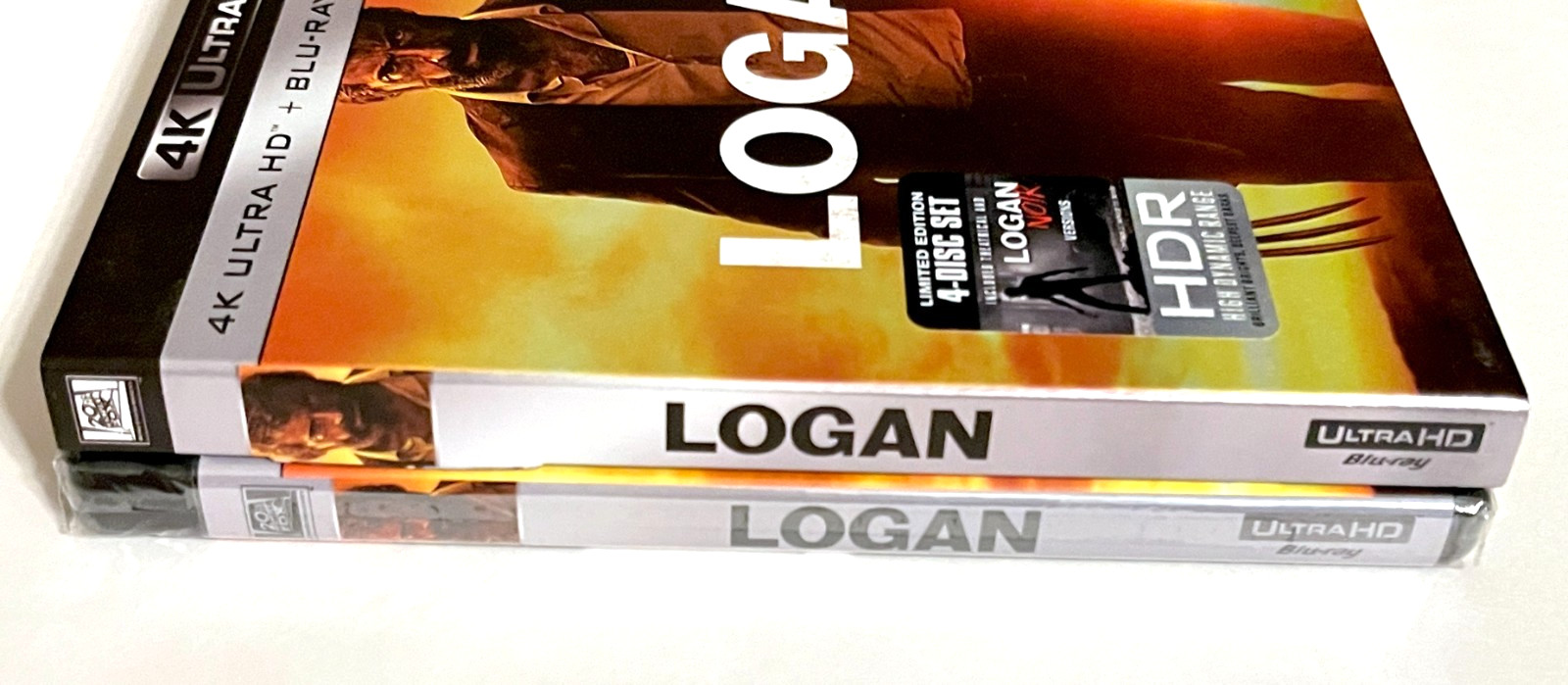 LOGAN (4K Ultra HD+Blu-ray+Digital, 2017, 4 Discs) NEW w/SLIPCOVER Hugh Jackman