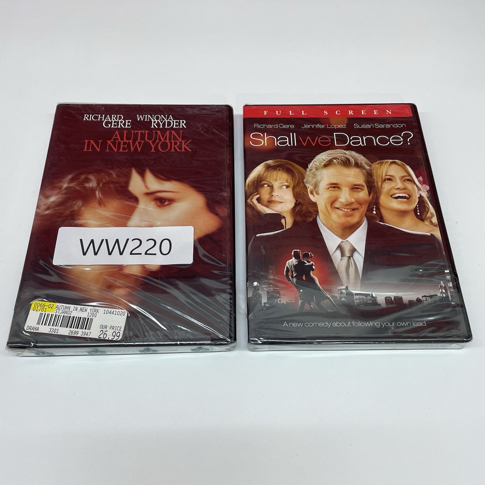 Richard Gere Romance DVD Bundle – Autumn in New York + Shall We Dance New Sealed