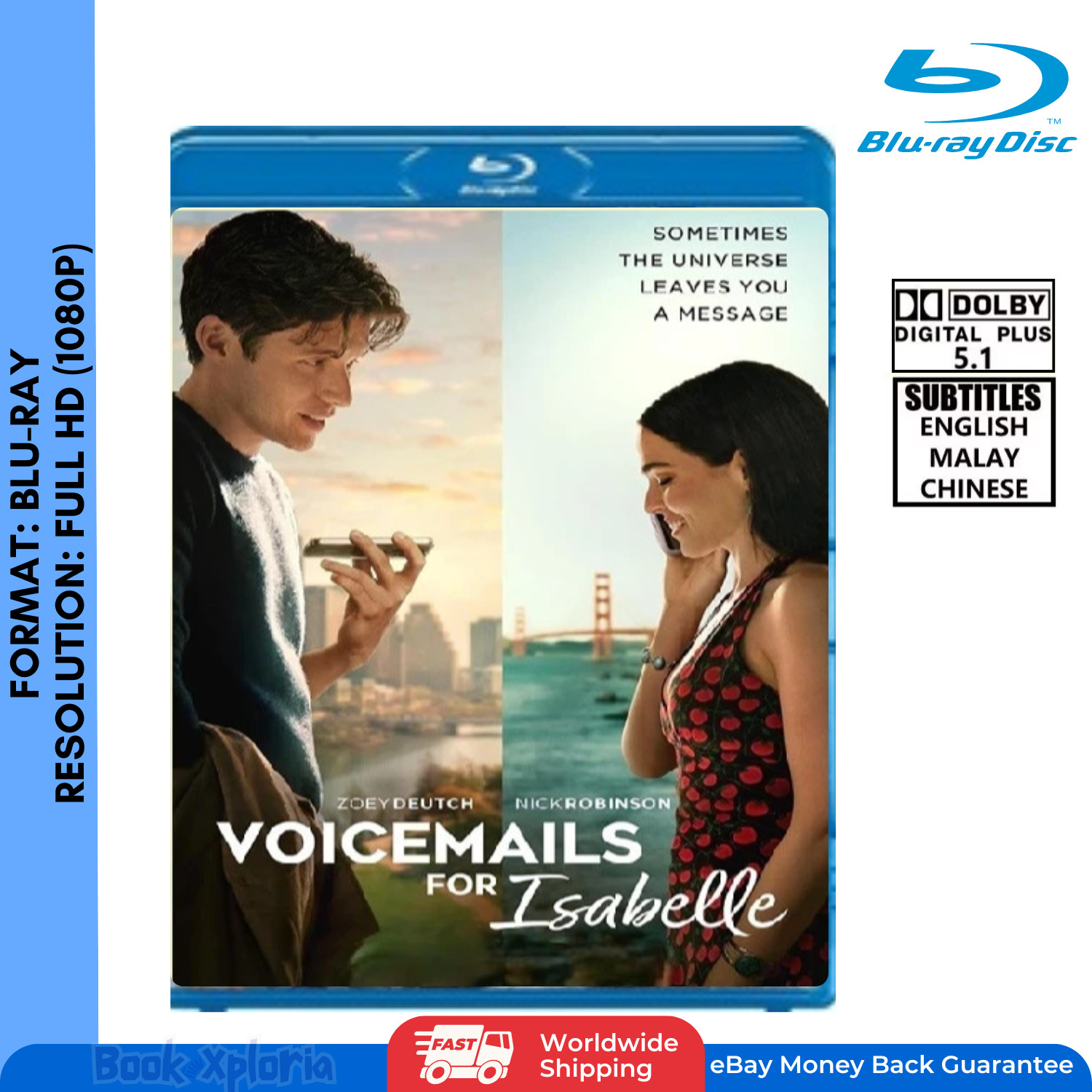 Voicemails For Isabelle 2026 Blu-ray Romantic Comedy Drama Region Free WITH CASE