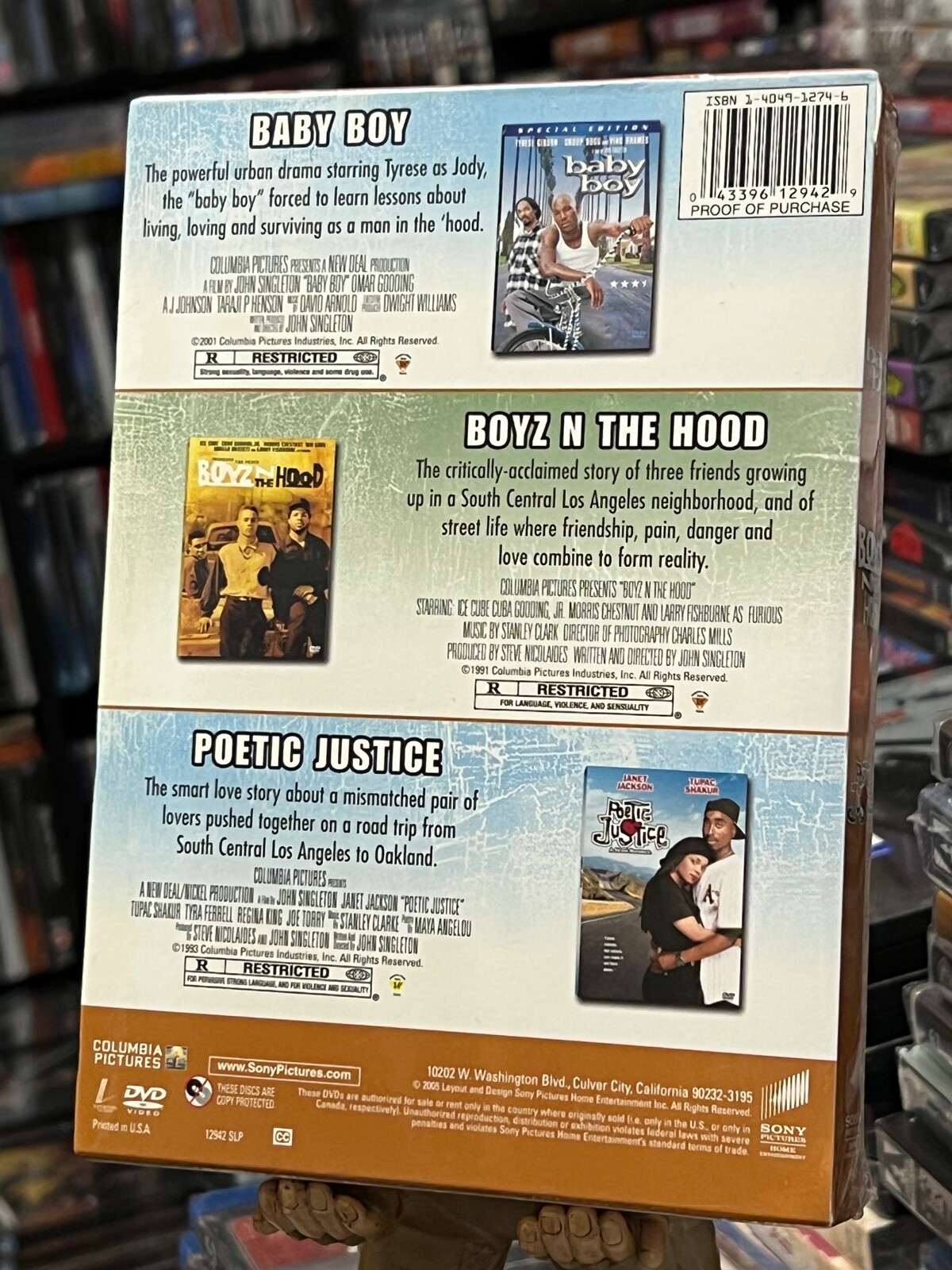 John Singleton Set – Boyz N The Hood / Baby Boy / Poetic Justice – Box Set (DVD)