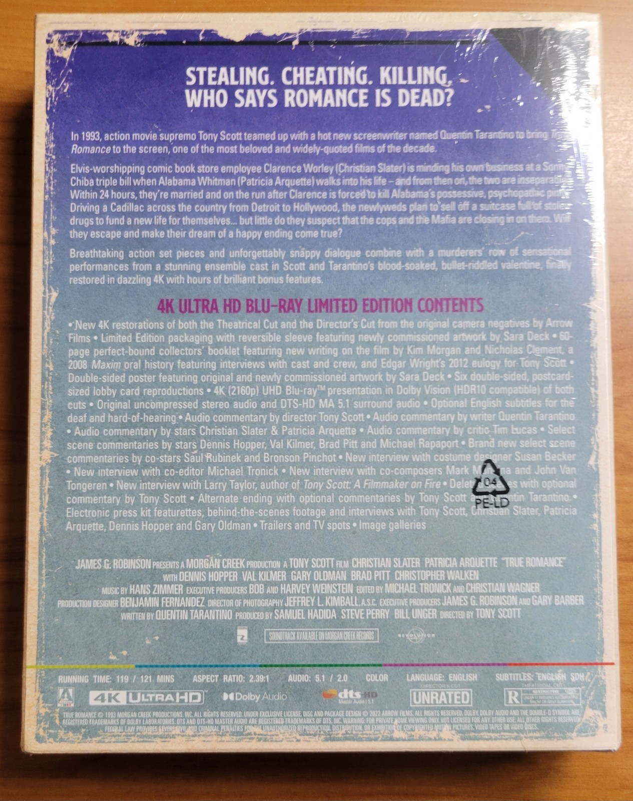 True Romance (1993) – 4K UHD – Arrow Video Limited Edition – New/Factory Sealed
