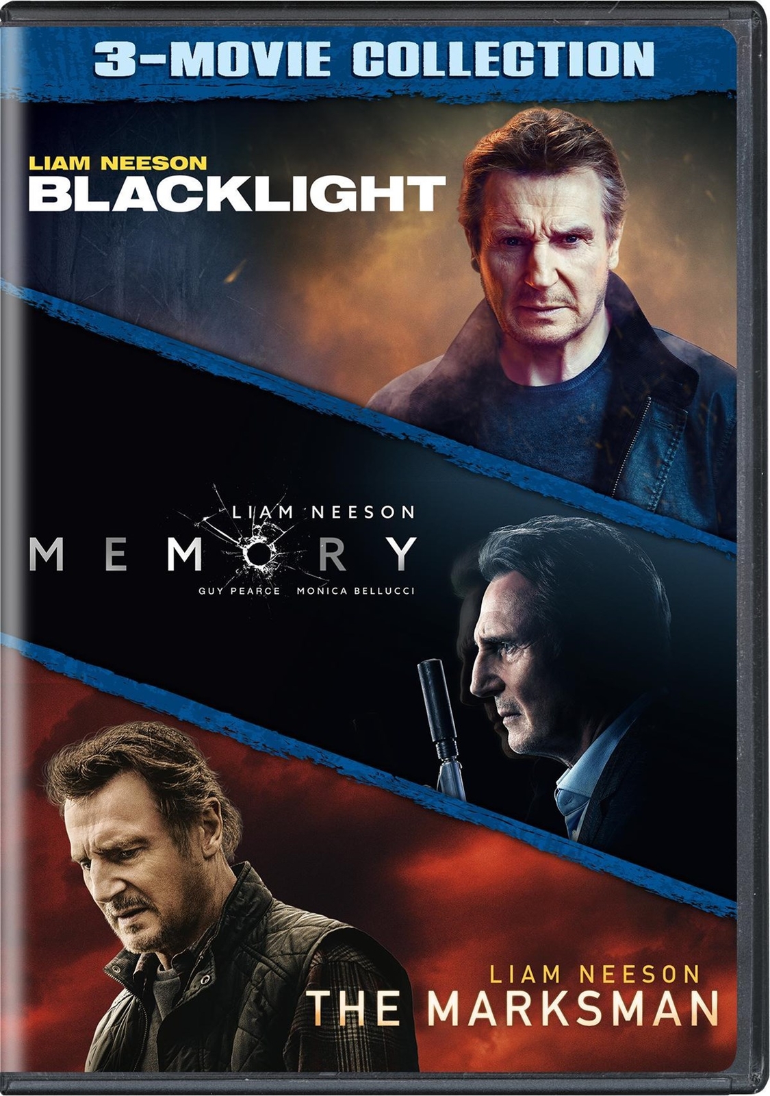 Blacklight / Memory / The Marksman 3-Movie Collection DVD NEW