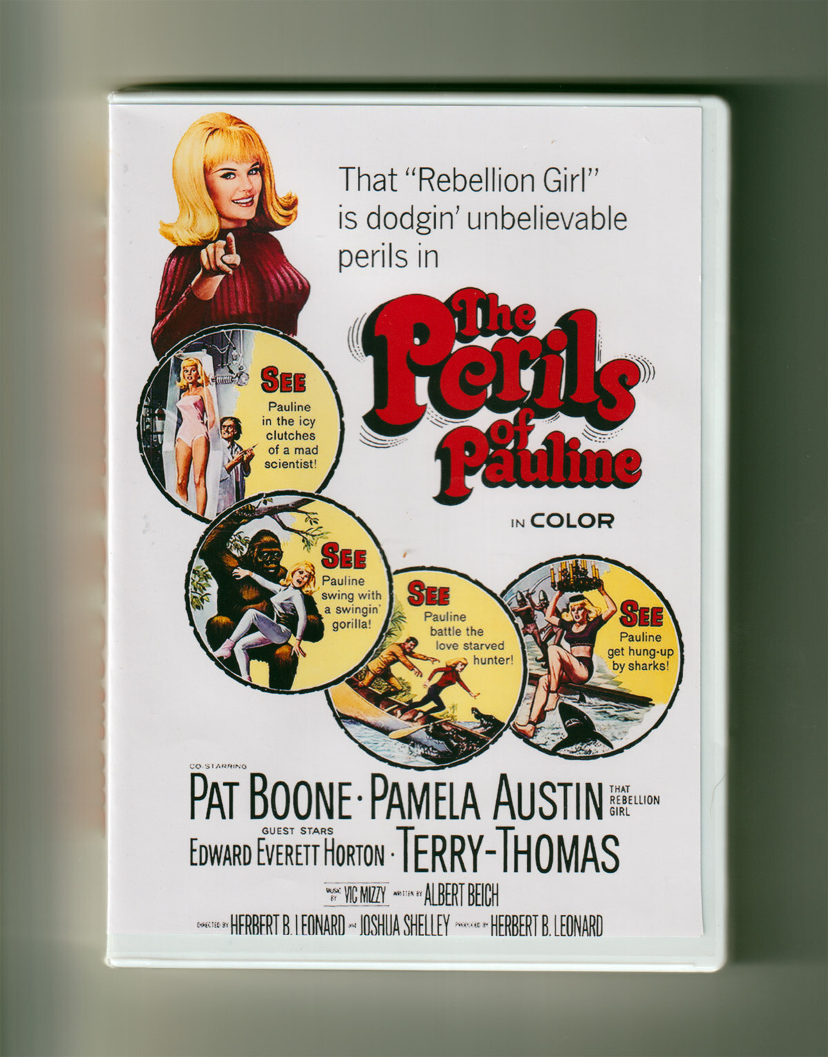 PERILS OF PAULINE (1967) Pat Boone/Pamela Austin Screwball Psychotronic Comedy