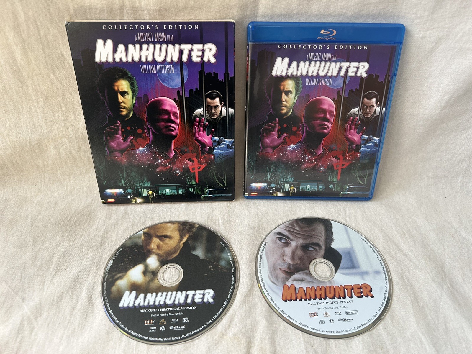 Manhunter Collector’s Edition Shout Factory W/ Slipcover Micheal Mann RARE OOP