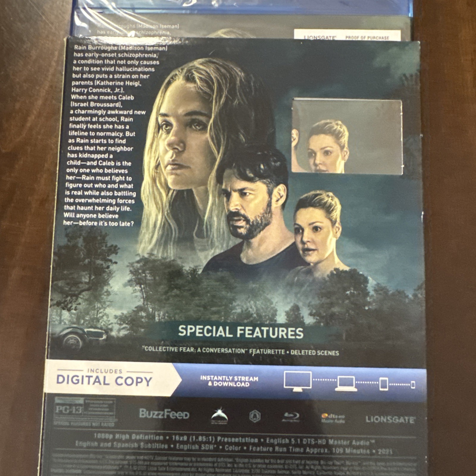 Fear of Rain Blu-ray w/ Slipcover NEW SEALED REGION A