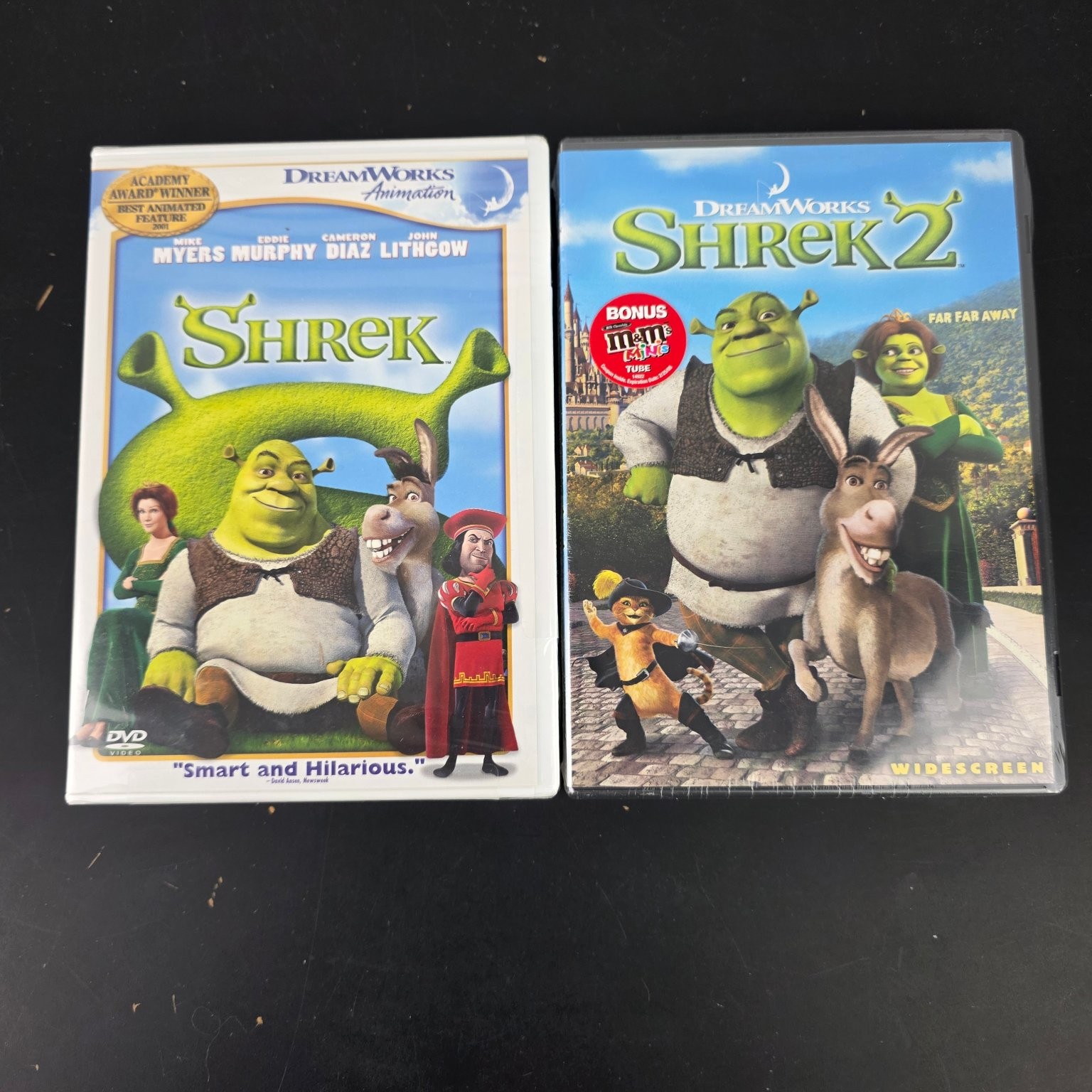 Shrek & Shrek 2 DVD Set (2001, 2004) Mike Myers Eddie Murphy Cameron Diaz