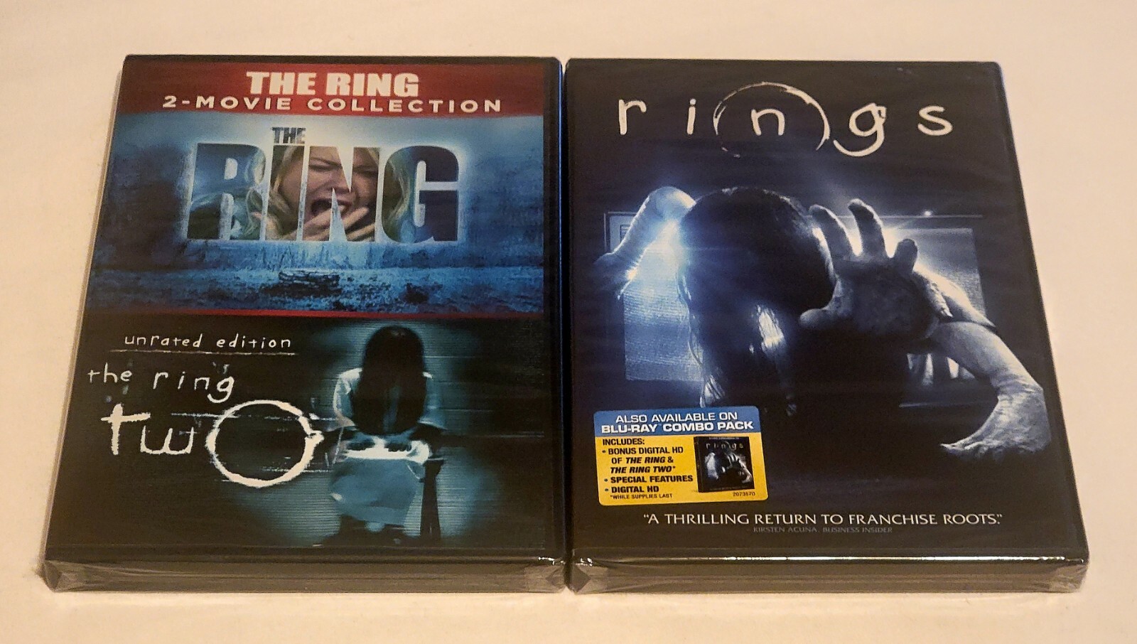 The Ring & The Ring 2 – NEW Double Feature & Rings DVD – NEW SEALED (3 Movies)