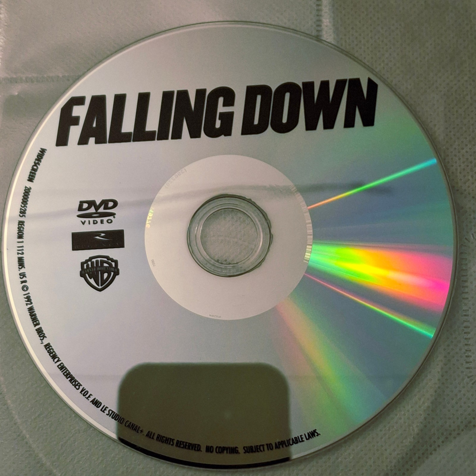 Falling Down DVD 1993 Michael Douglas Robert Duvall Widescreen DISC ONLY