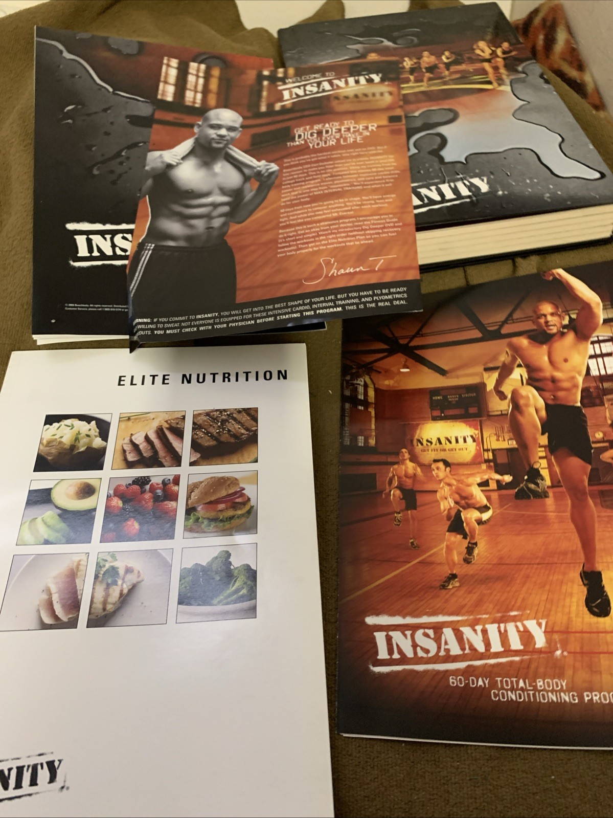 Beachbody Insanity 60-Day Total Body Workout Program 10-Disc DVD Set W Meal Book