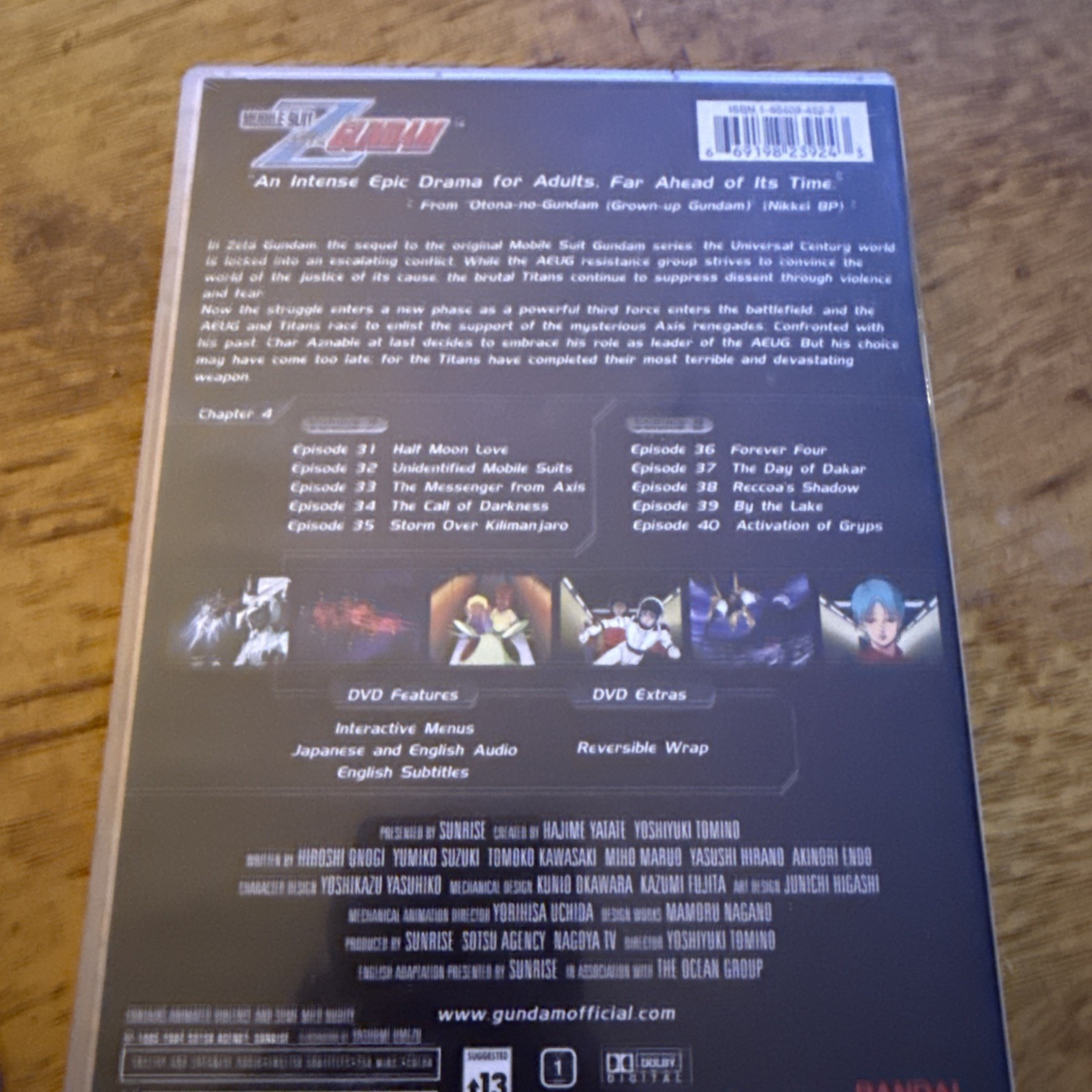 Mobile Suit Zeta Gundam – Chapter 4 (DVD, 2006, 2-Disc Set)