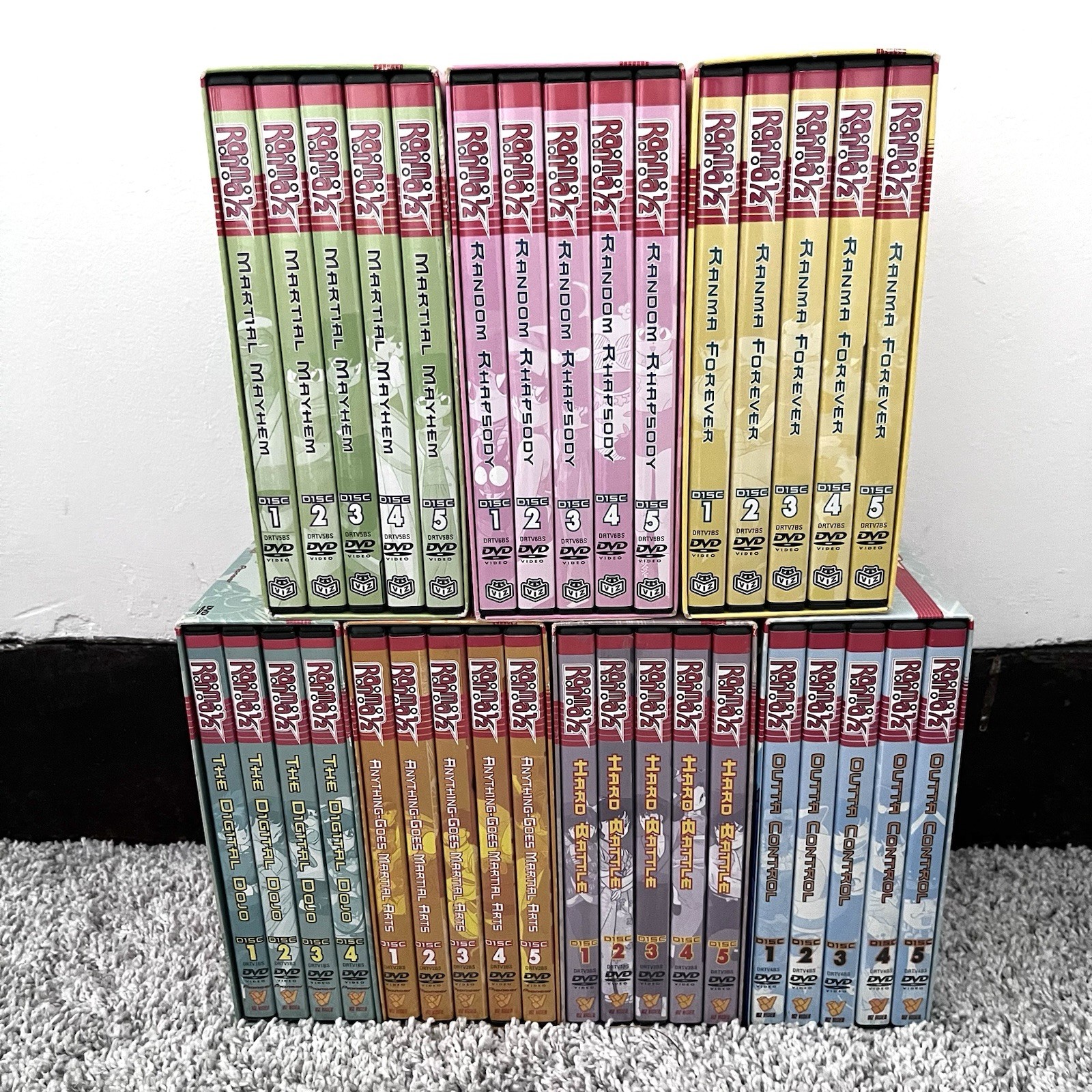 Ranma 1/2 Complete Collection DVD Box Sets Seasons 1-7 Movies 1 2 3 4 5 6 7
