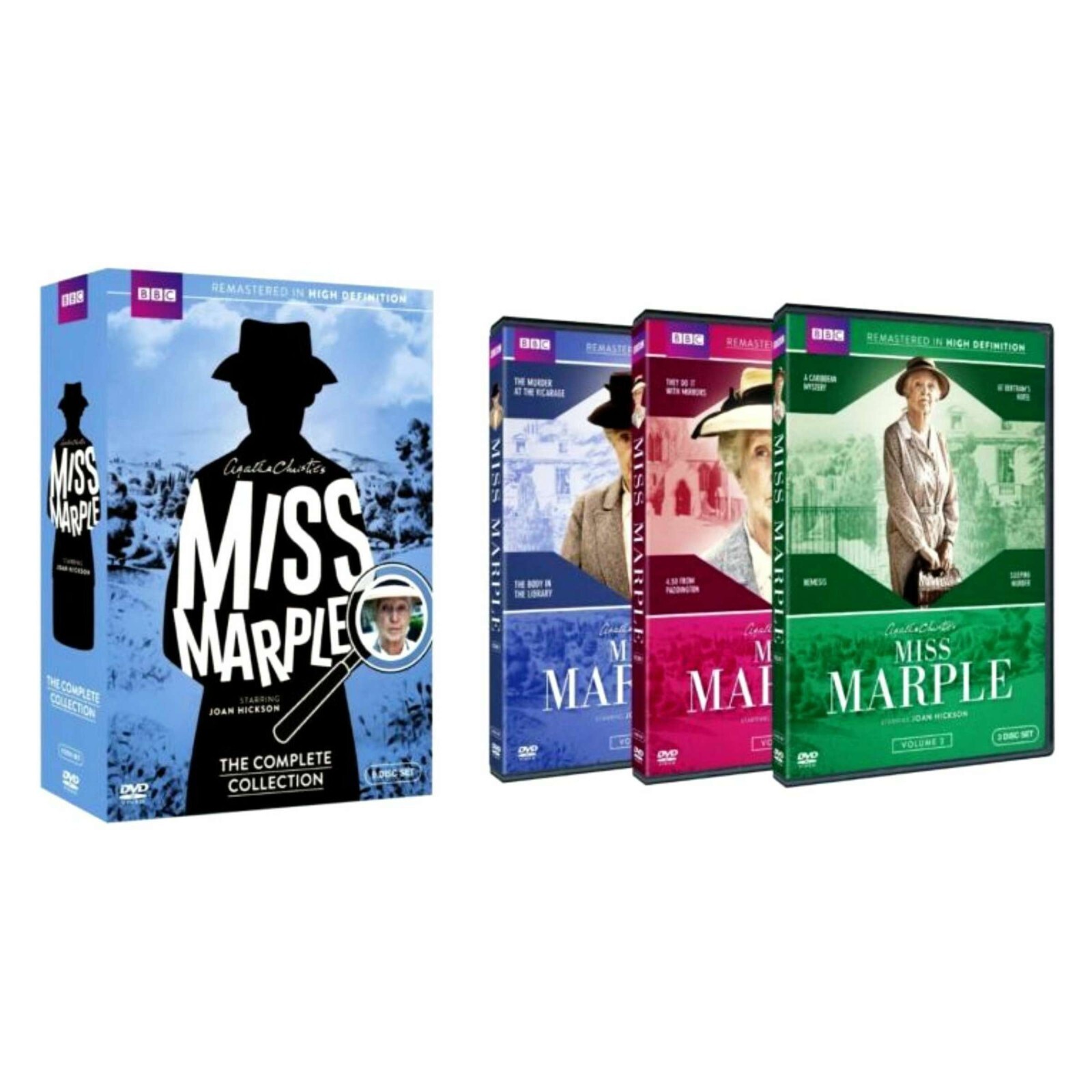 MISS MARPLE the Complete Series Collection Seasons 1-3 – (DVD 9 Disc) 1 2 3 USED