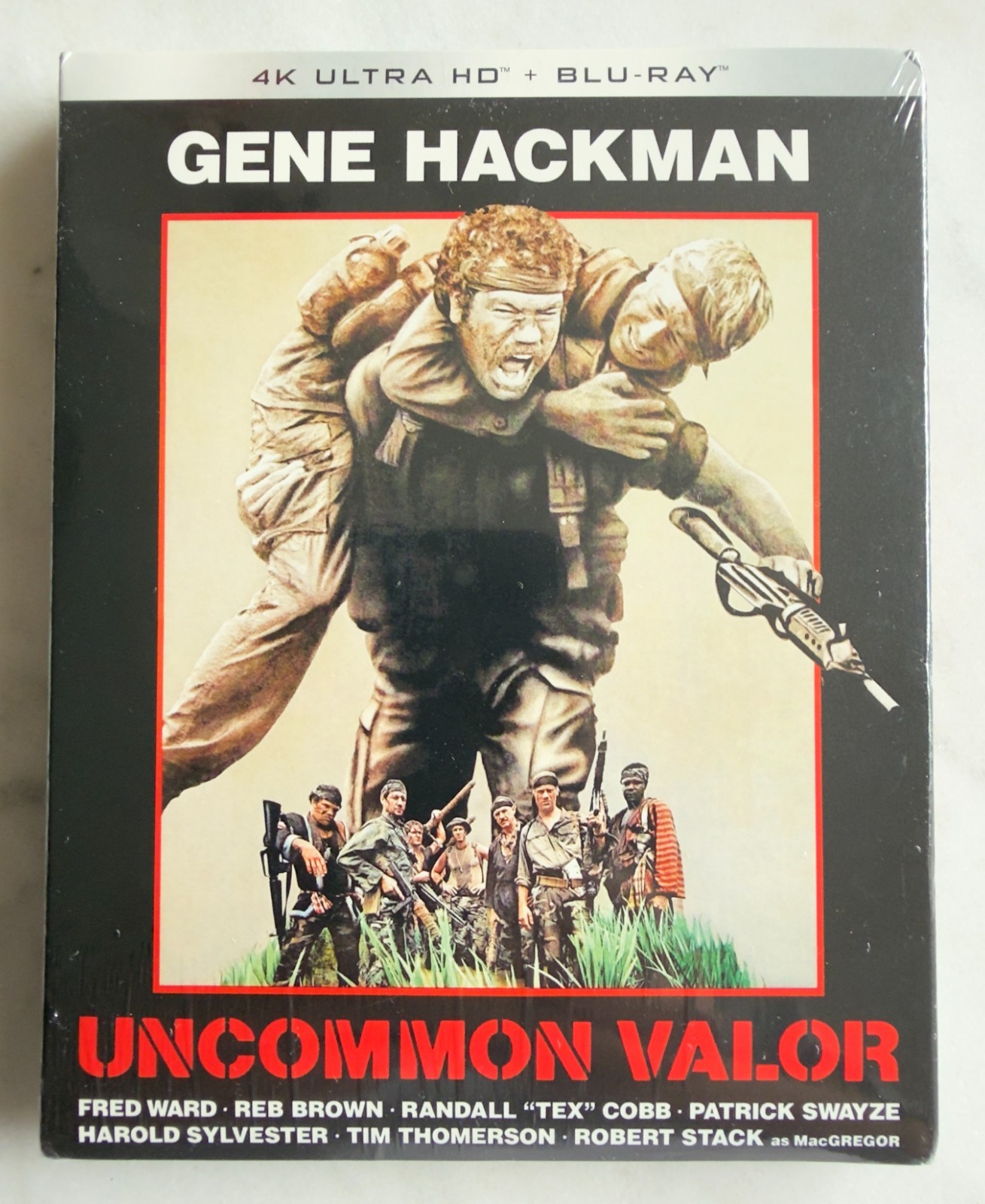 Uncommon Valor (4K, Blu-ray, 1983) w/Slip Gene Hackman Patrick Swayze NEW!