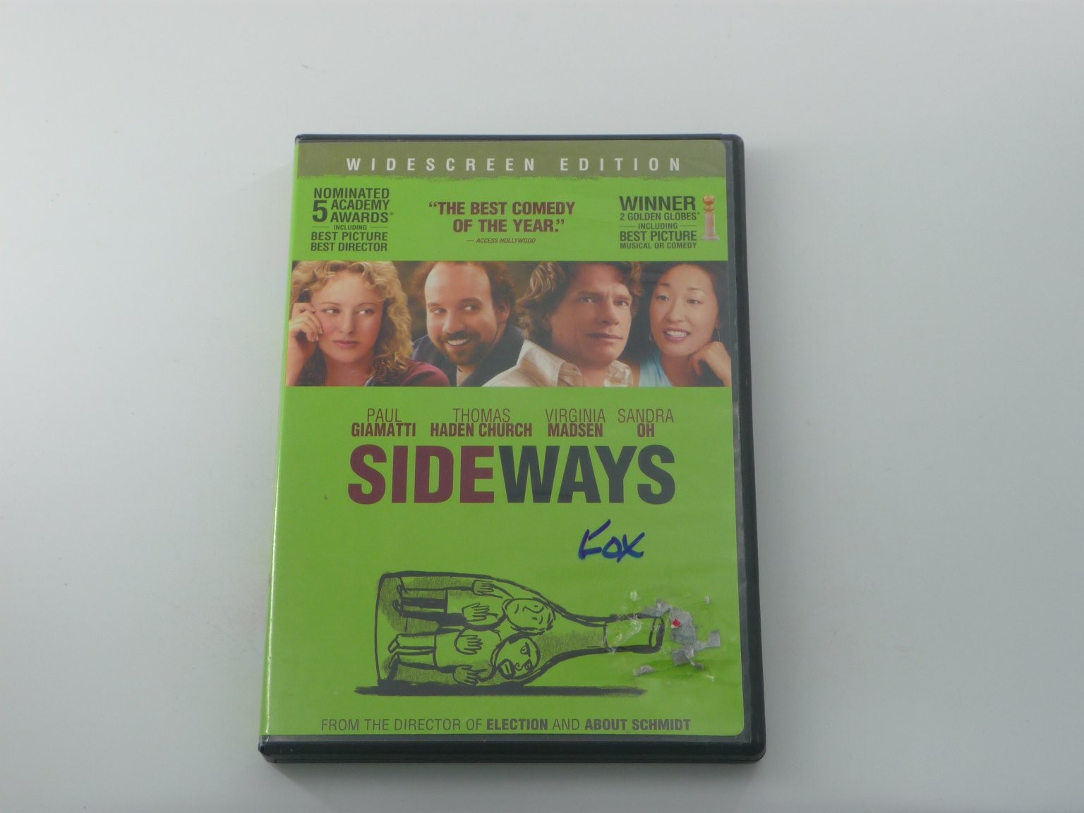 Sideways DVD 2004 Widescreen Paul Giamatti Thomas Haden Church Alexander Payne