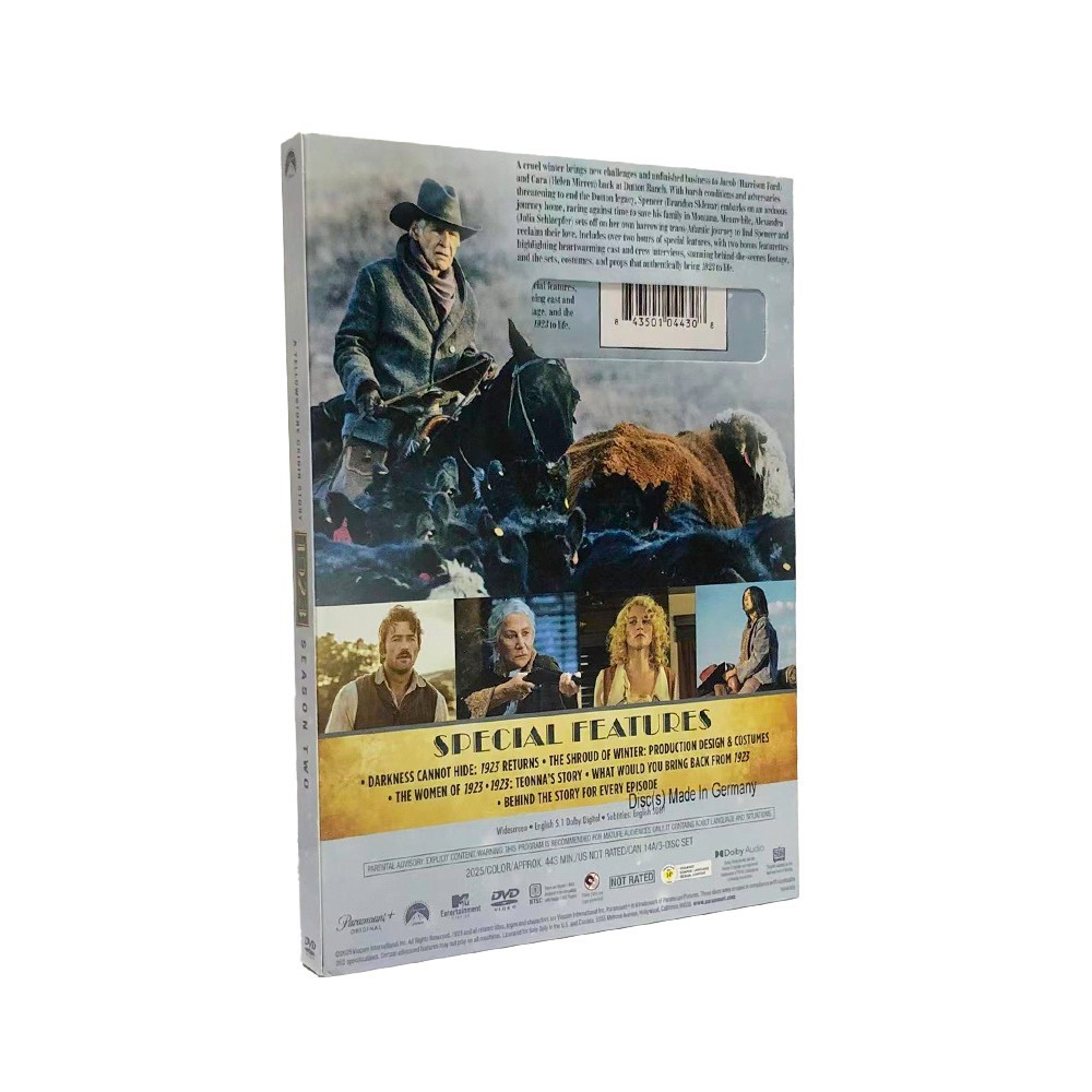 A YELLOWSTONE ORIGIN STORY 1923 SEASON 2 ( 3-Disc DVD ) New Sealed