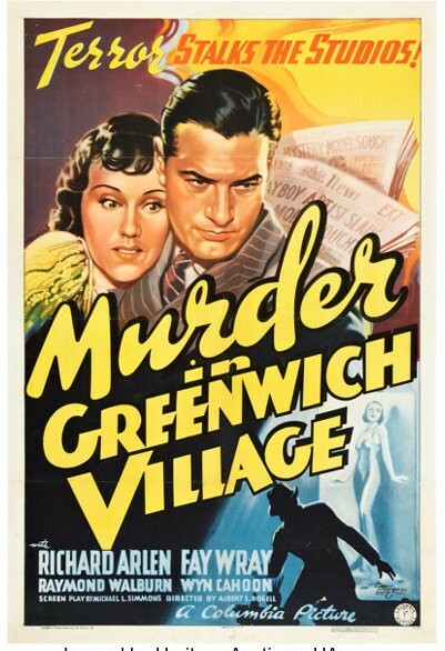 MURDER IN GREENWICH VILLAGE 1937 ON DVD UNCUT !!!
