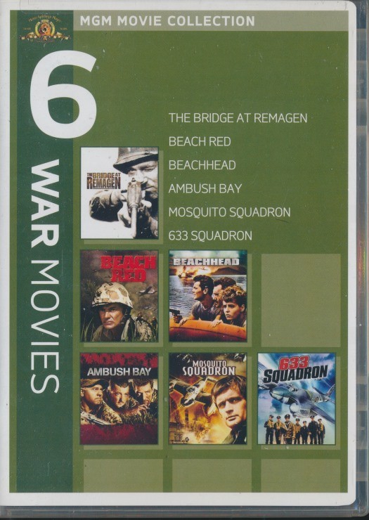 MGM Movie Collection: 6 War Movies 3-Disc DVD VIDEO FILMS classic wartime SEALED