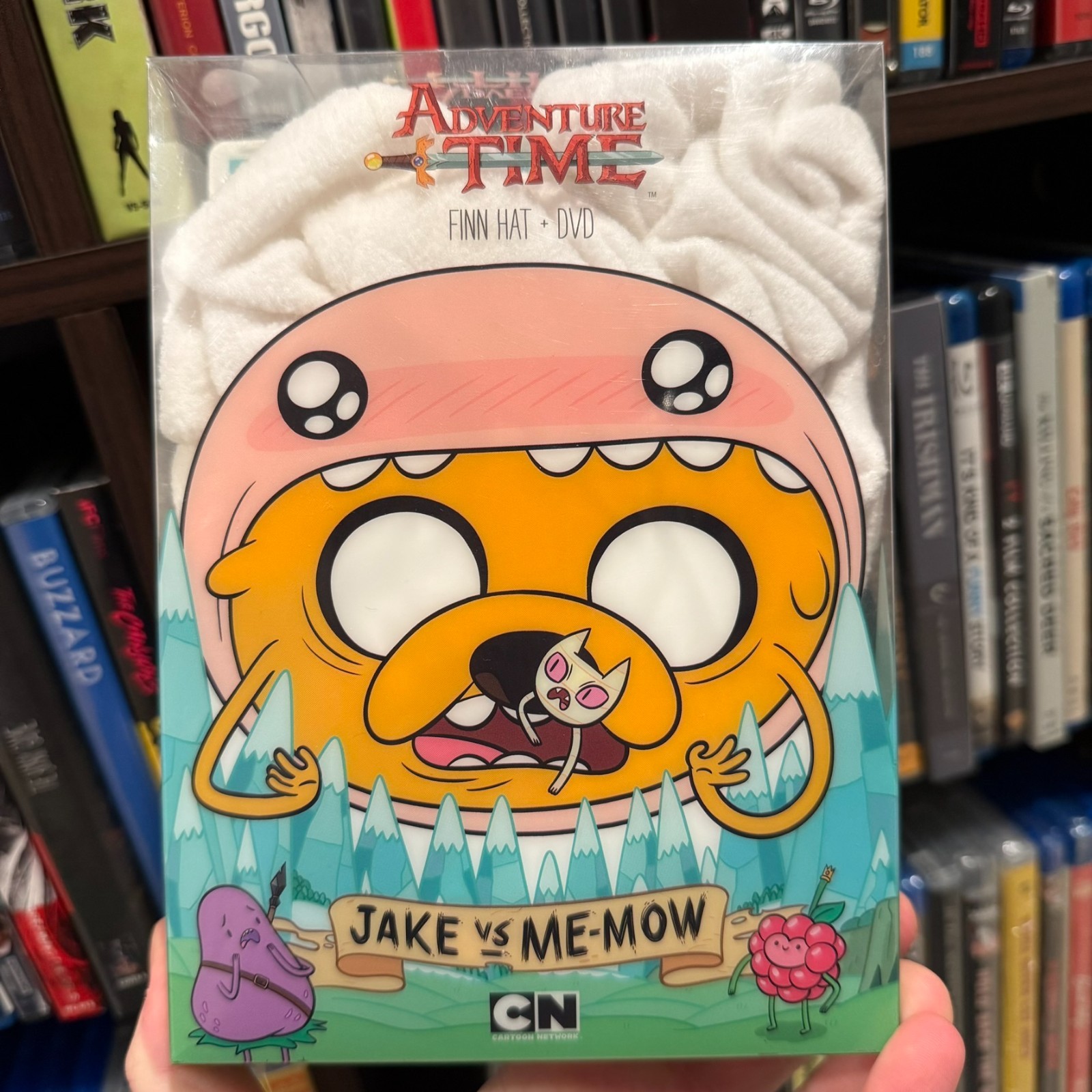 Adventure Time Jake vs Me-Mow Finn Hat DVD Set | Cartoon Network 🐶 ⚔️