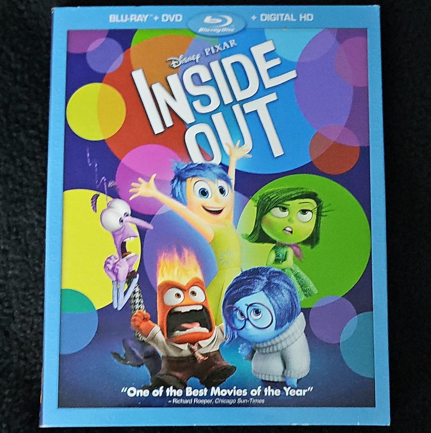 Disney Pixar Inside Out Blu-ray + DVD PG 95 Min Bonus Content 2015