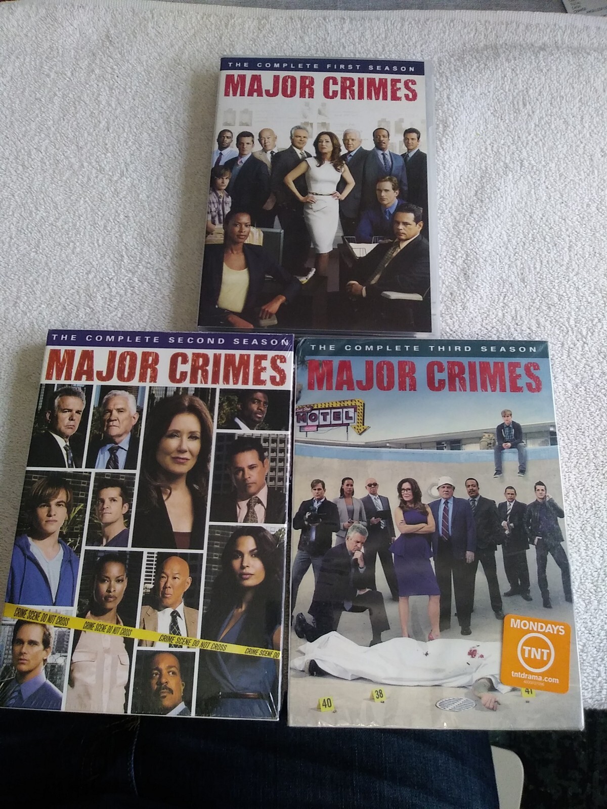Major Crimes: Seasons 1-3 DVD Season 1 open Seasons 2, 3 Sealed