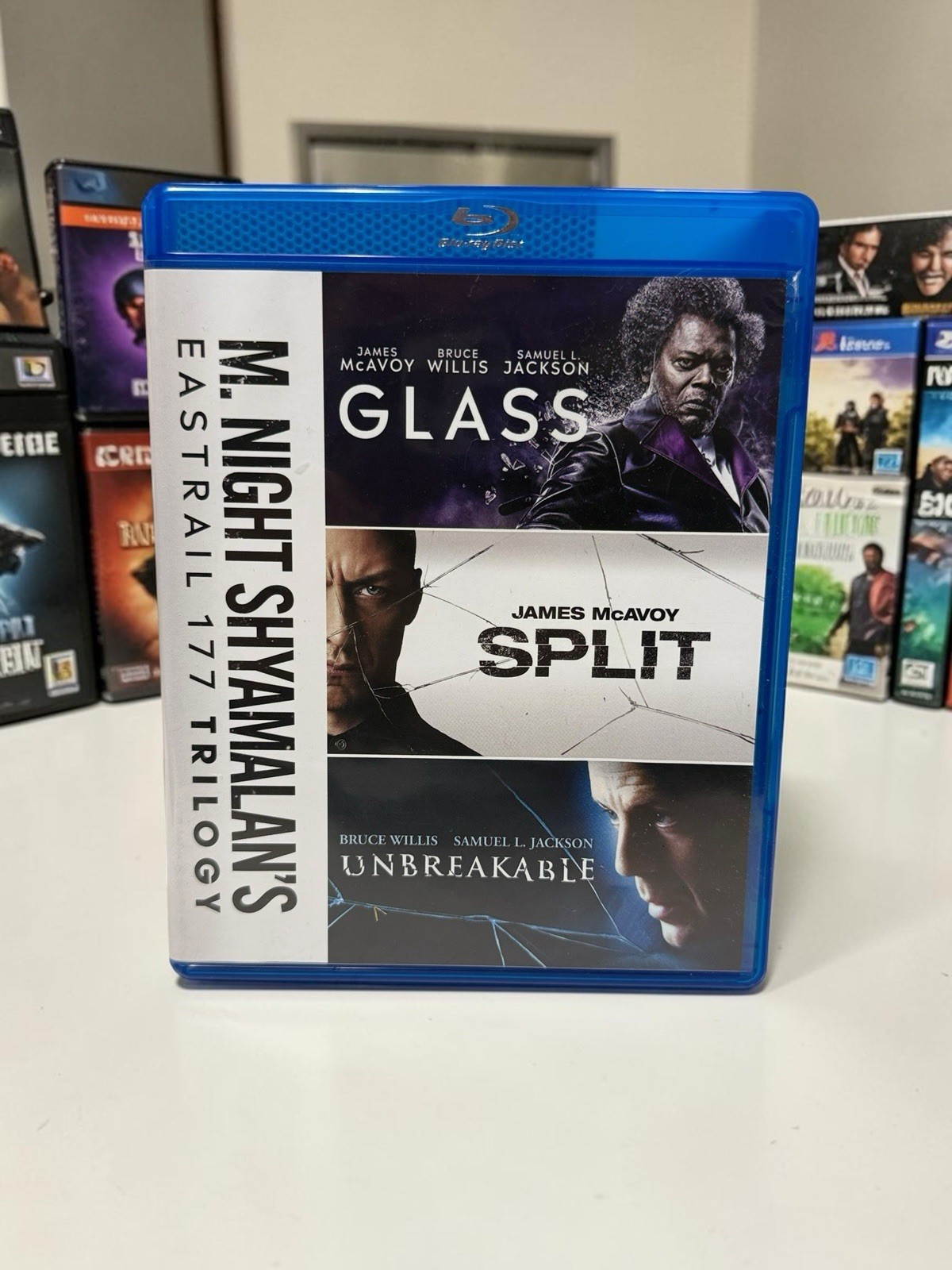 M Night Shyamalan Eastrail 177 Trilogy Blu-Ray Set Unbreakable Split Glass
