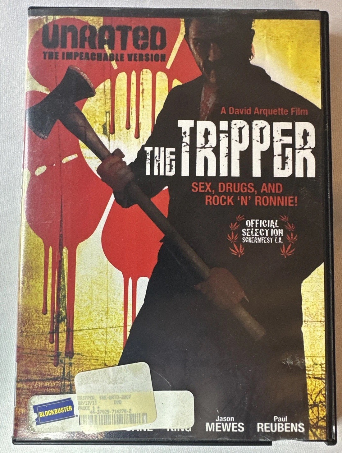 The Tripper DVD Rare Blockbuster Video Case Unrated The Impeachable Version 2006