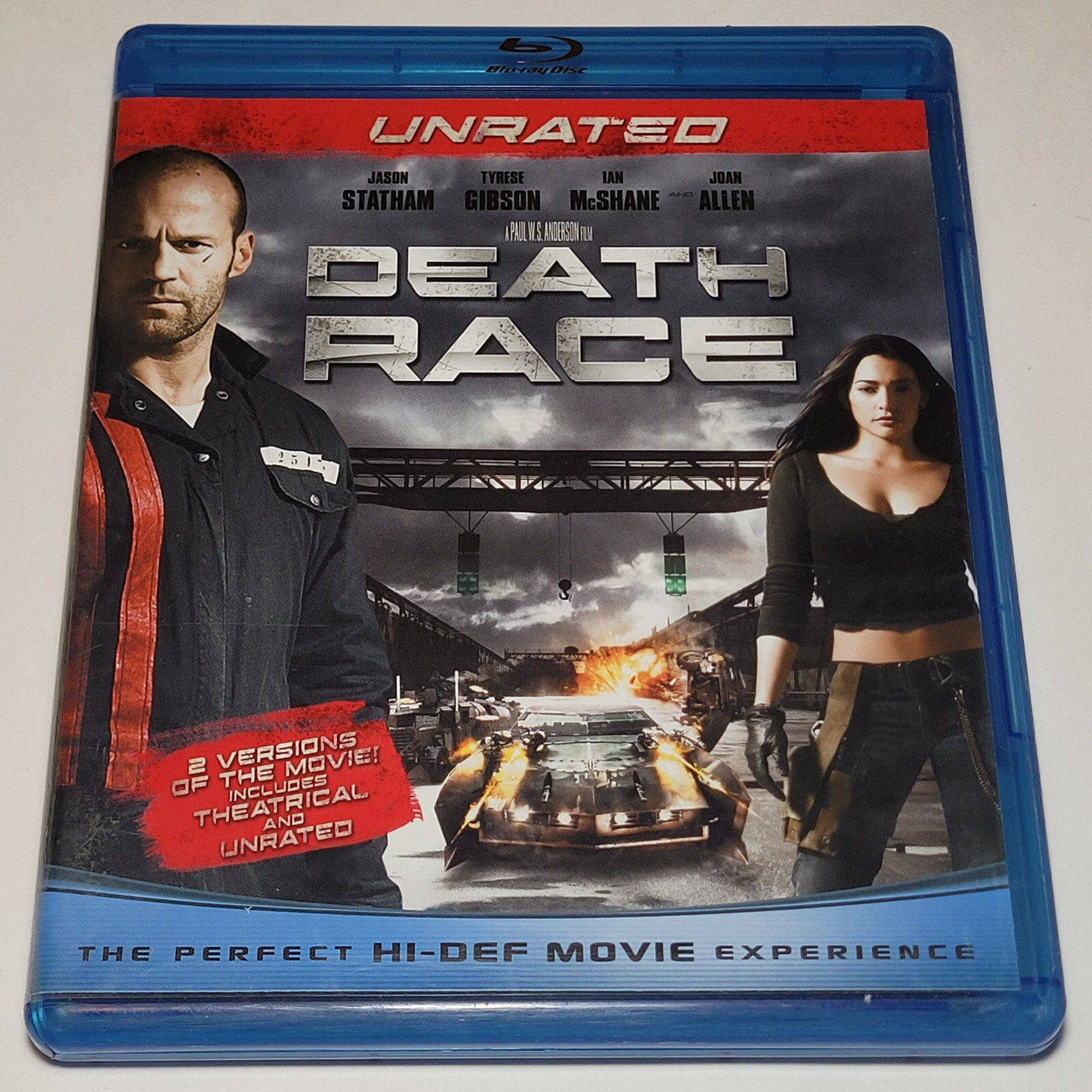 Death Race (Blu-ray 2008) Jason Statham Tyrese Gibson Free 1-Day Shipping