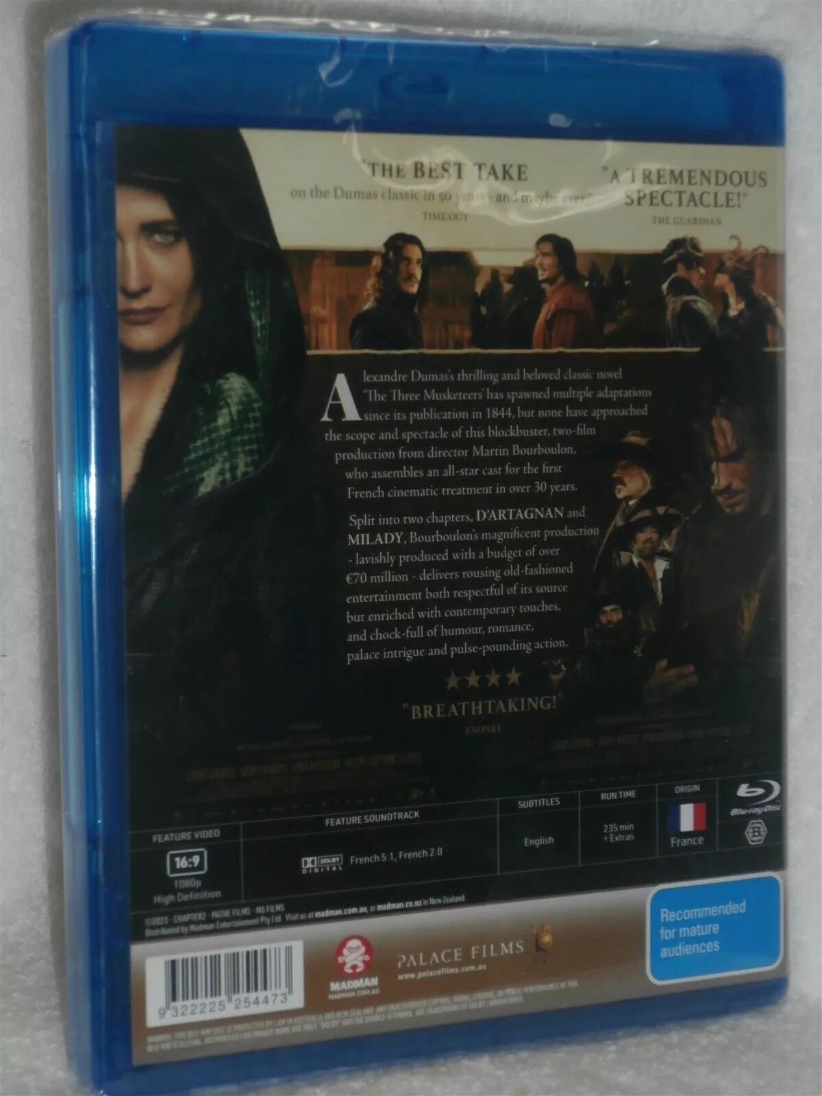 The Three Musketeers D’Artagnan & Milady (2023) Blu-Ray NEW (USA Compatible)