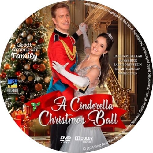 A Cinderella Christmas Ball (2024) Christmas Romance Movie MOD DVD Region Free