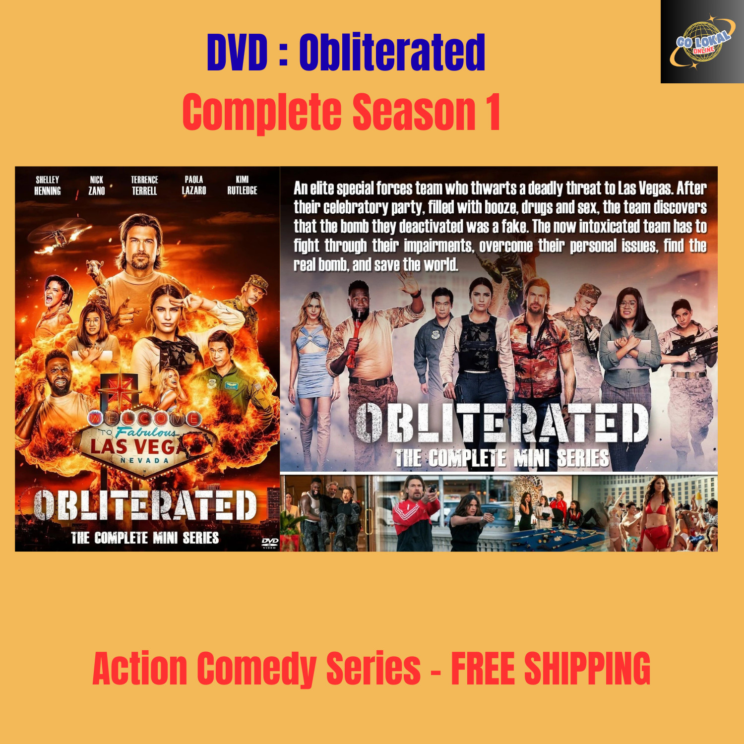 DVD Obliterated | Season 1 2023 Action Comedy | Full HD Audio | FREE SHIPPING