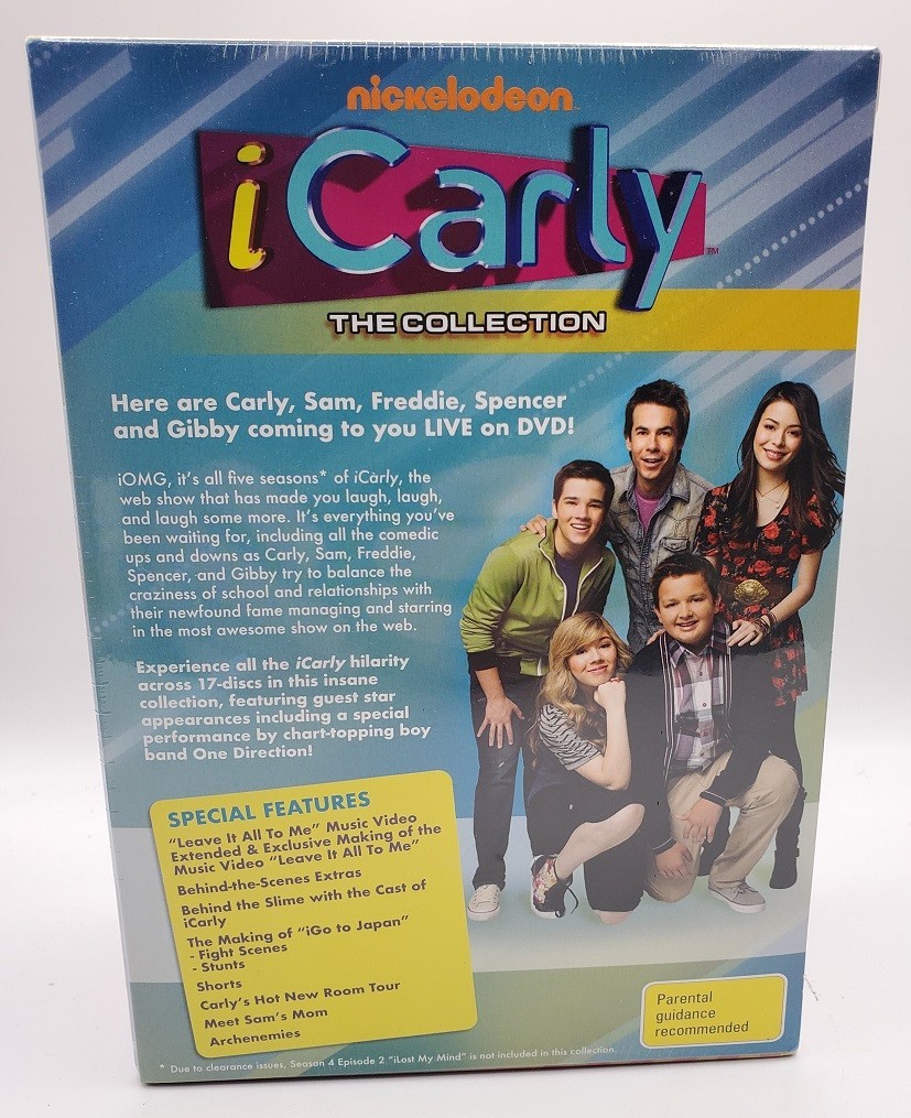 iCARLY The Collection Seasons 1-5 17 DVD Set NEW (USA Compatible)