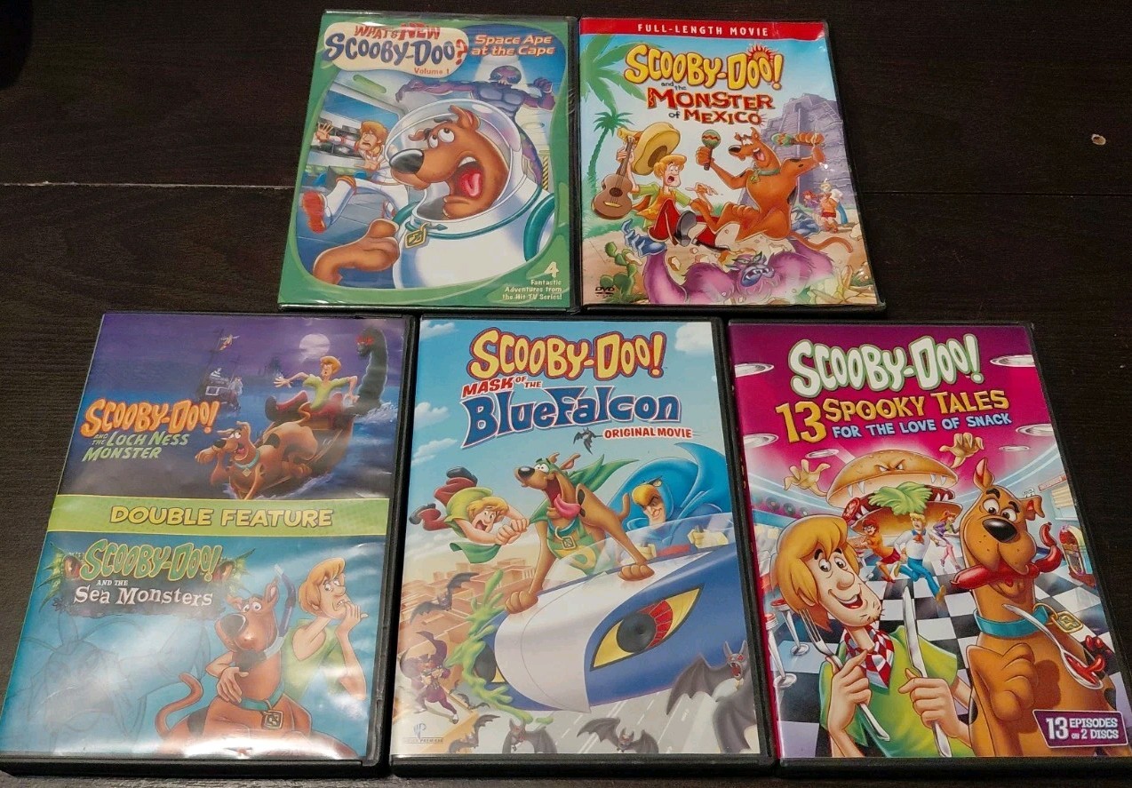 Scooby-Doo DVD Lot of 5: Space Ape, Monster Of Mexico, Loch Ness, Blue Falcon,..