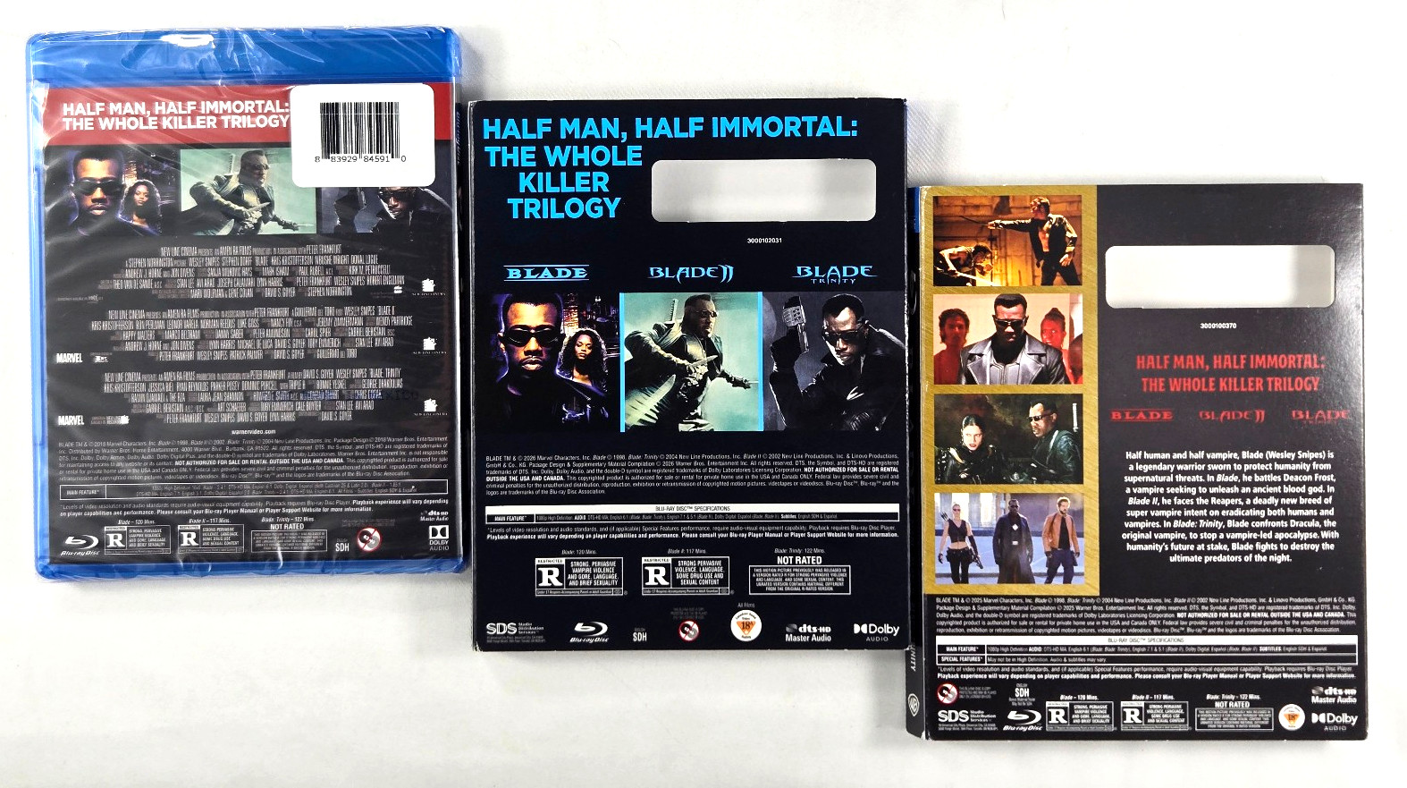 SINNERS 4K+Digital & Blade Trilogy (3x Blu-ray set + Slip Cover) VAMPIRES