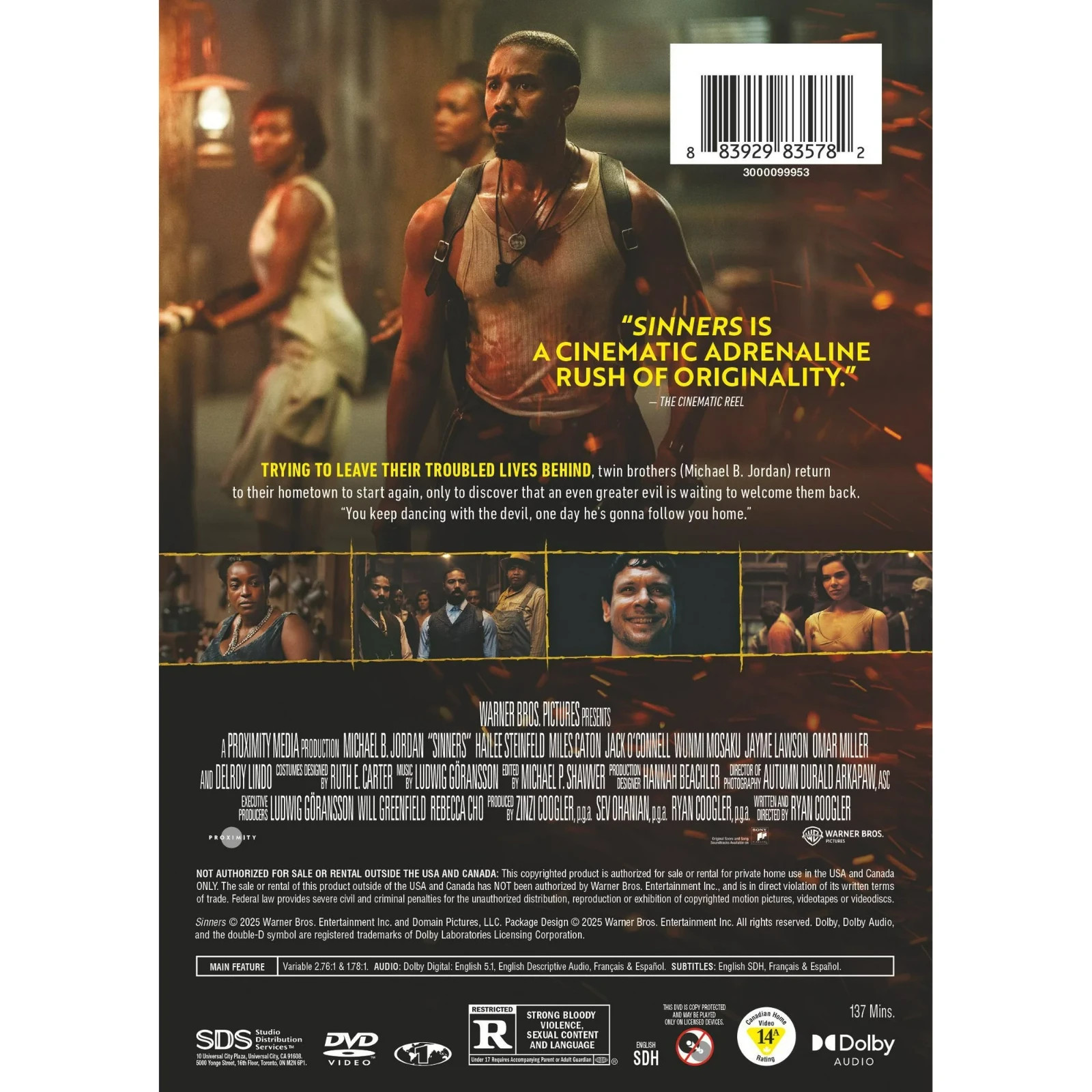 Sinners (DVD), Horror, Warner Bros.