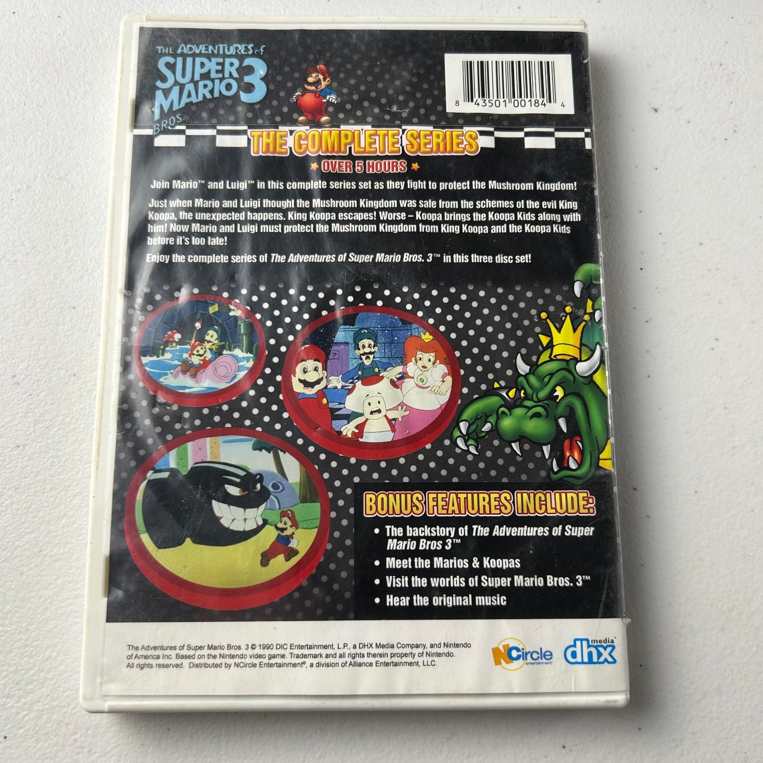The Adventures of Super Mario Bros. 3 DVD 1990 Collector’s Edition 3-Disc Set
