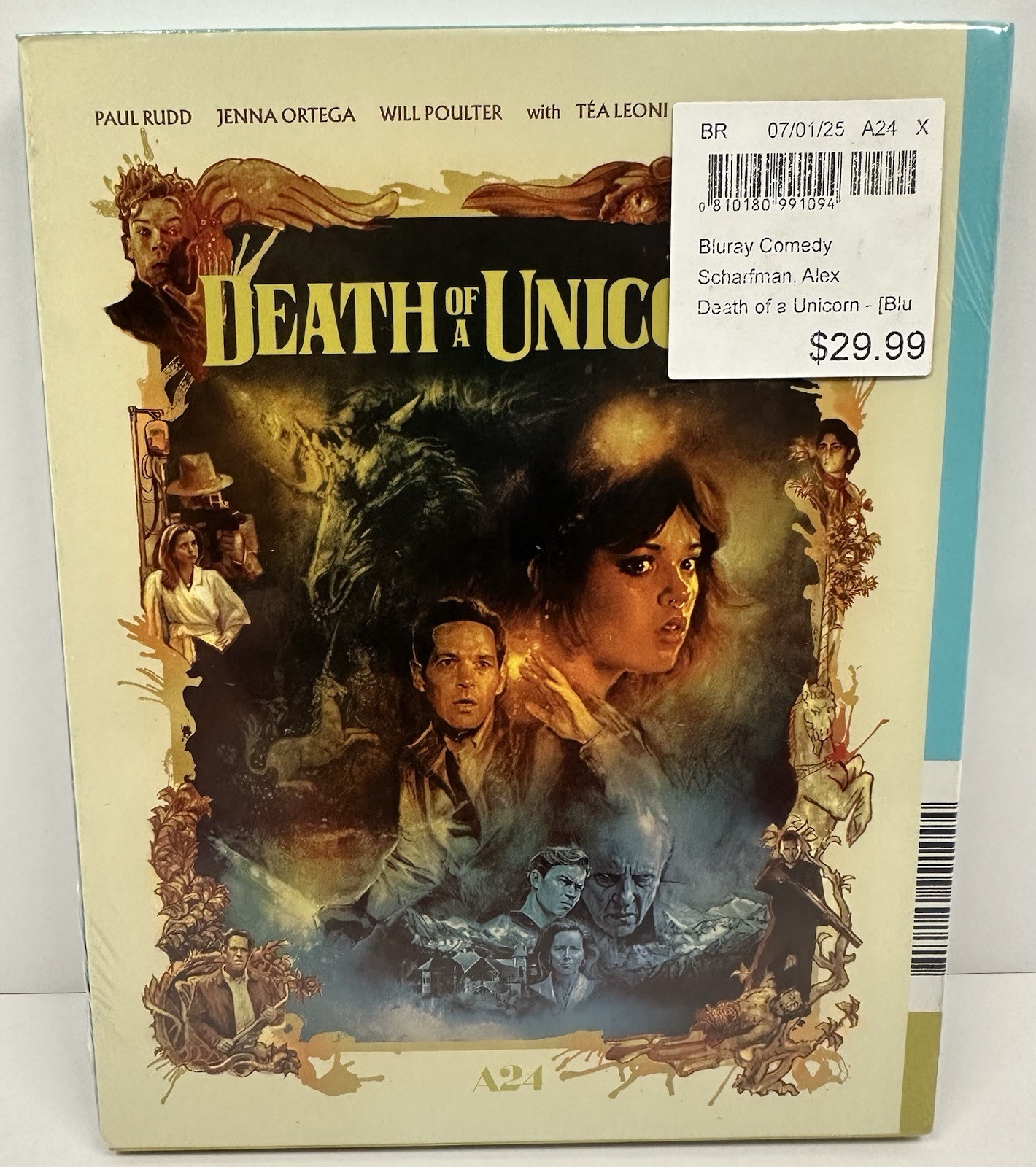 A24 – Death of a Unicorn Special Edition Blu-ray Paul Rudd Comedy Jenna Ortega