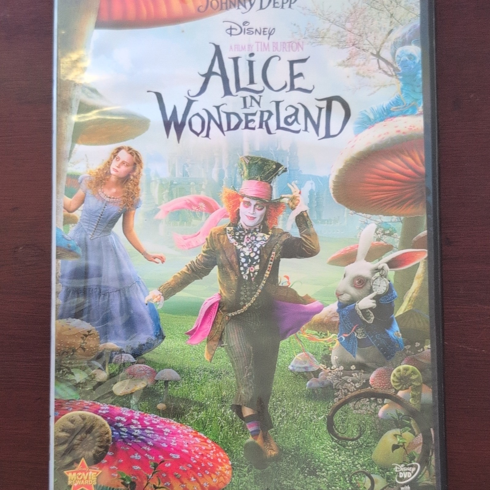 Disney Alice in Wonderland DVD Johnny Depp Tim Burton PG 2010 109 min Fantasy