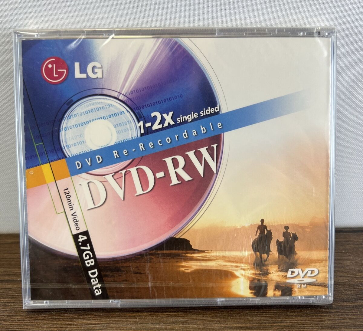 LG DVD-RW DVD Re-Recordable 120 Min Video 4.7 GB Data SEALED (Damaged Case)