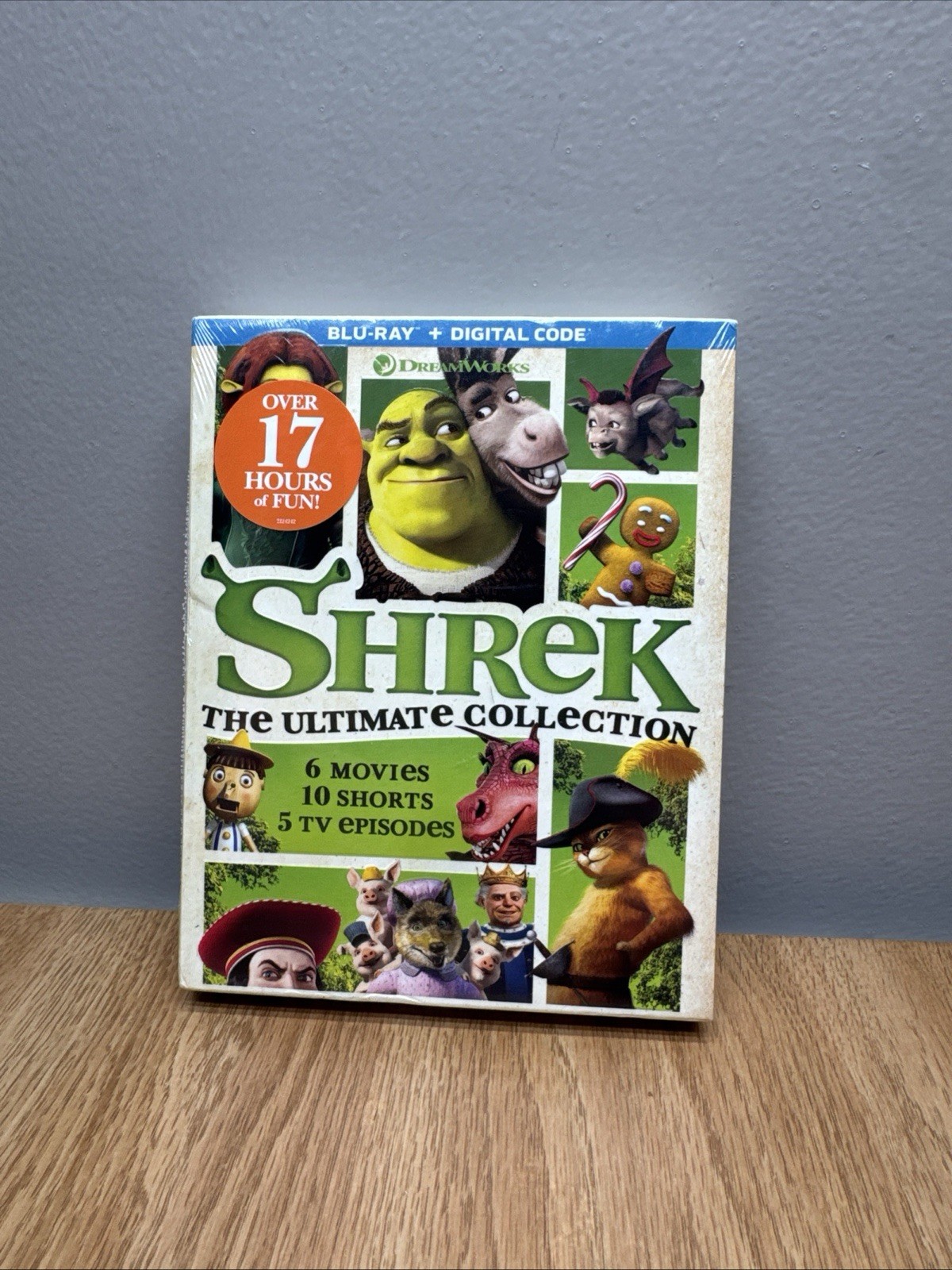 Shrek: The Ultimate Collection Blu-ray + Digital PG 6 Movies/Shorts – Sealed