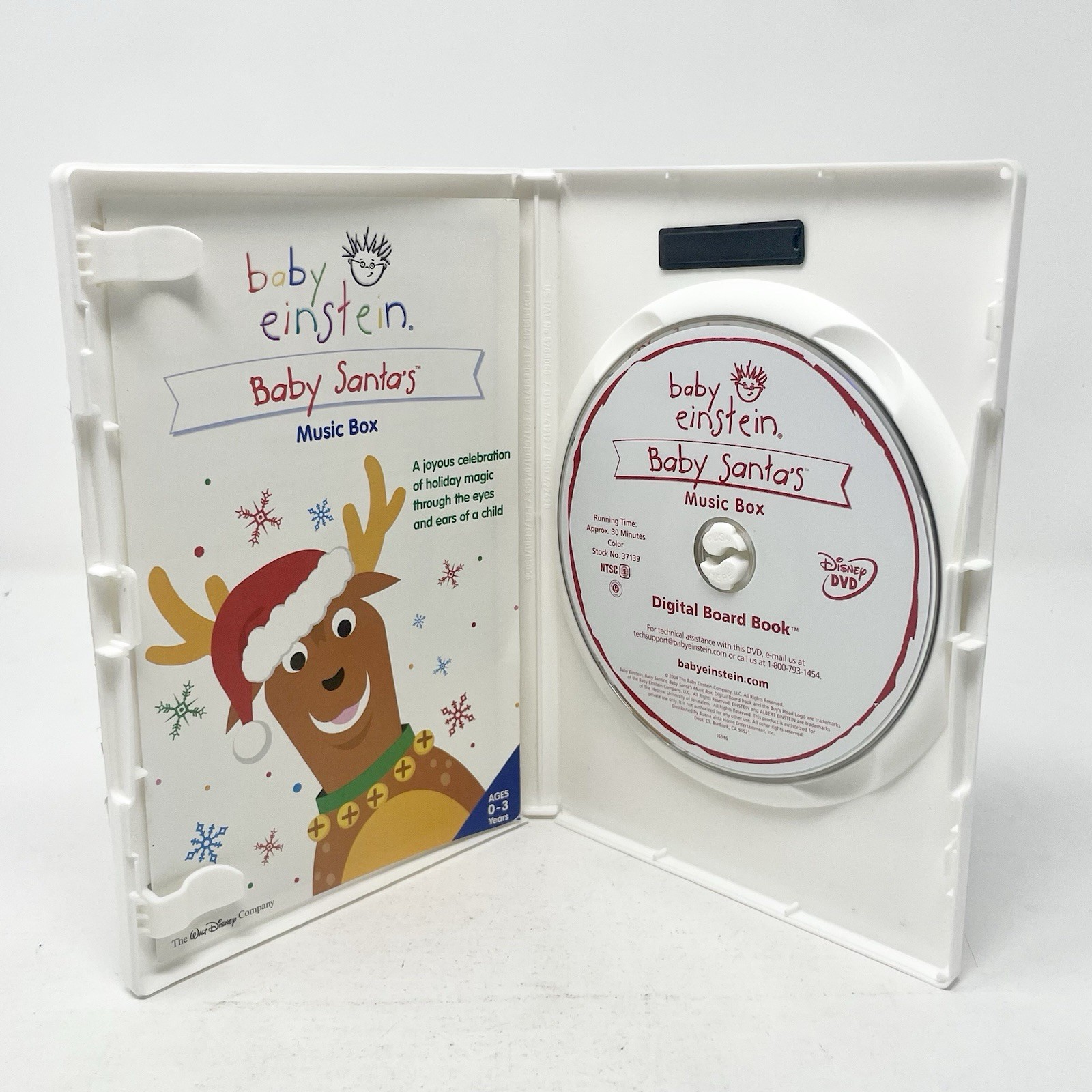 Baby Einstein: Baby Santa’s Music Box (2002 DVD) Good Used – #162c