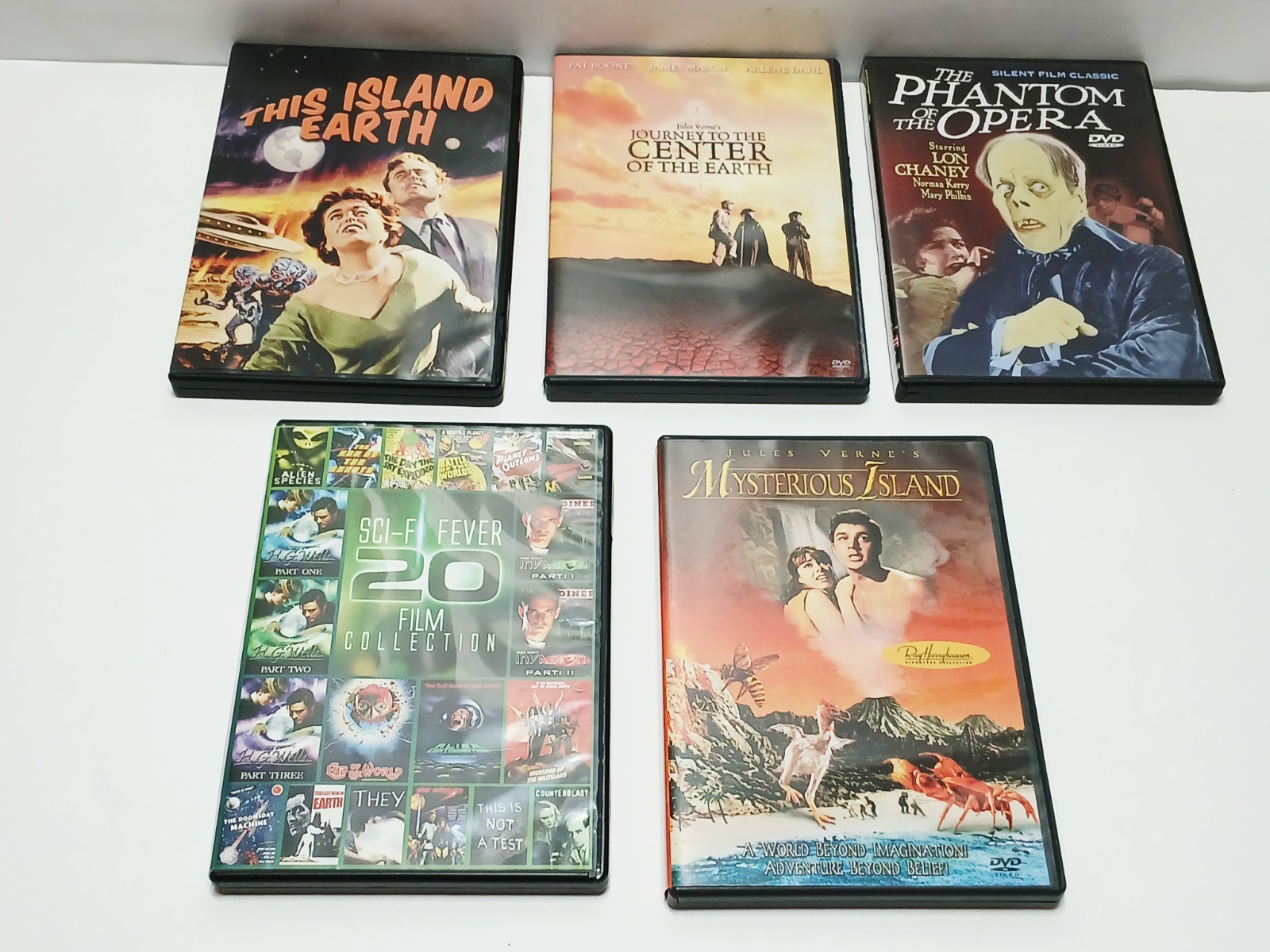 Lot of 5 B rated Cult Favorites Sci Fi / Horror DVDs = Various titles