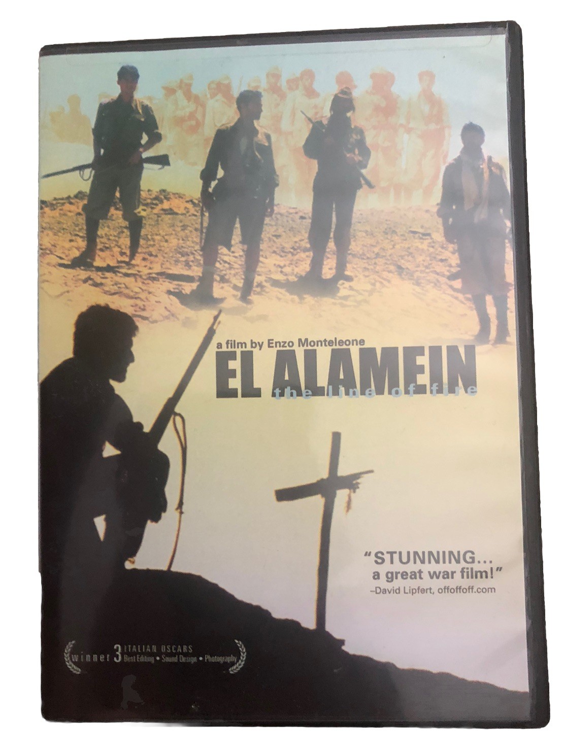 El Alamein: The Line of Fire DVD – Italian W/English Subtitles – WWII -Very Good