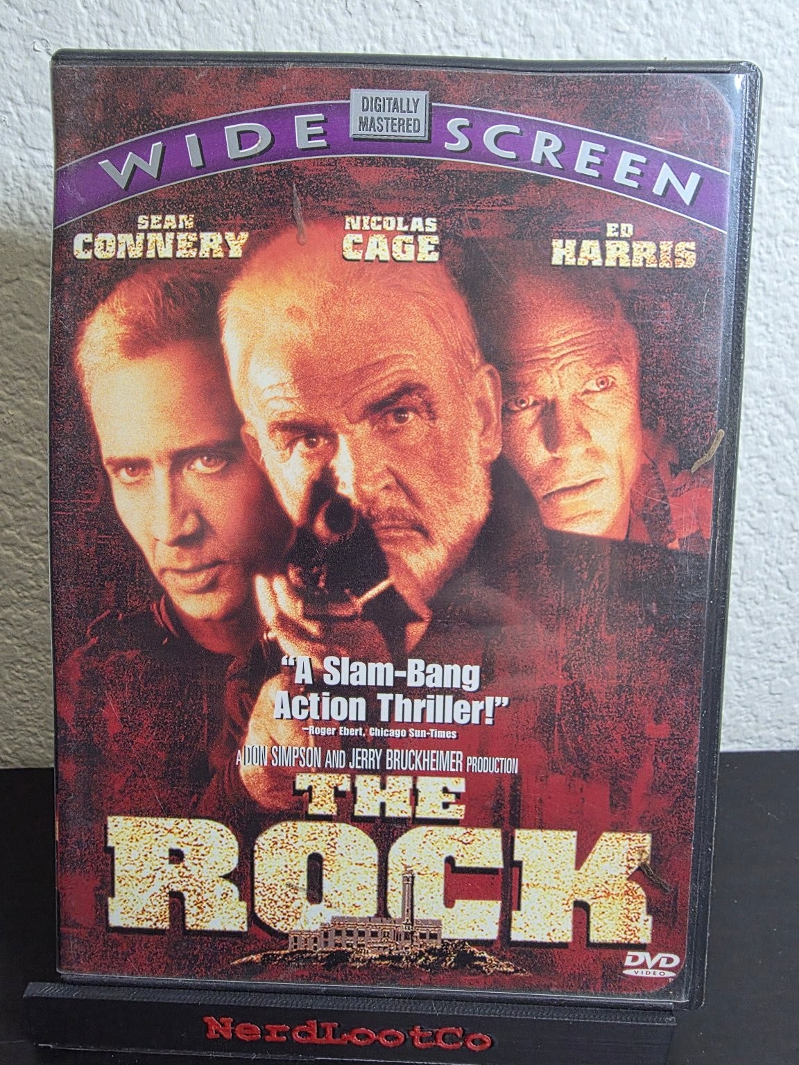 The Rock DVD 1996 Widescreen Sean Connery Nicolas Cage Ed Harris Michael Bay