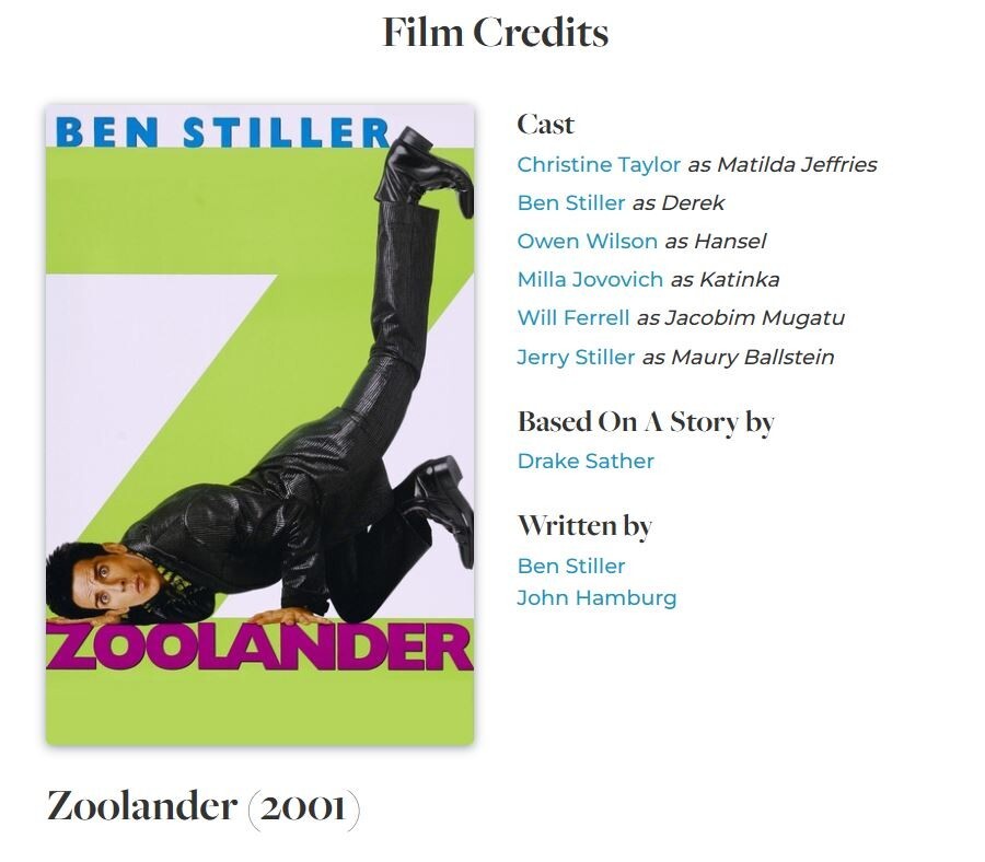 Zoolander [2001] (Blu-ray,2016) Ben Stiller,Owen Wilson,Will Ferrell,BRAND NEW!