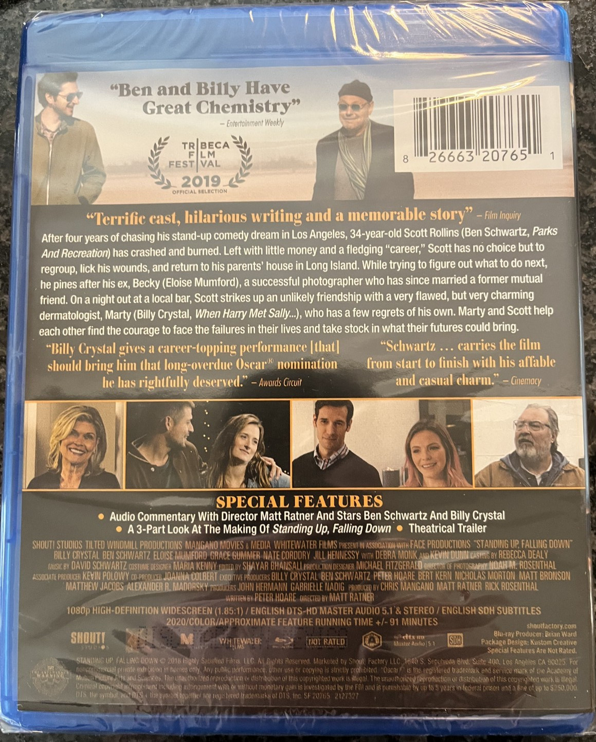 Standing Up, Falling Down Blu-Ray – Brand New / Sealed – Shout Factory